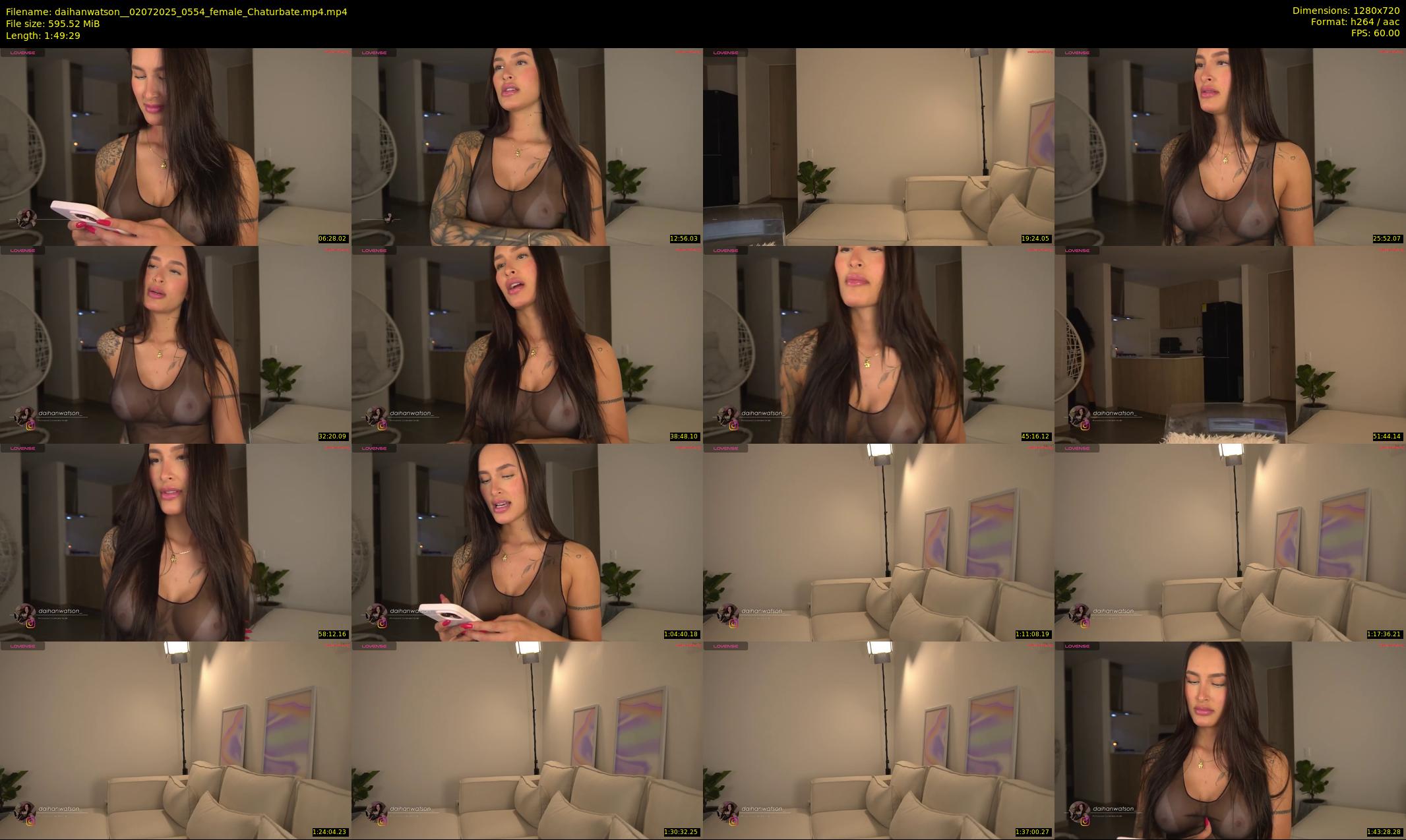 daihanwatson_ — 110 minute Chaturbate female cam show recording, 720p, Jul 2, 2025