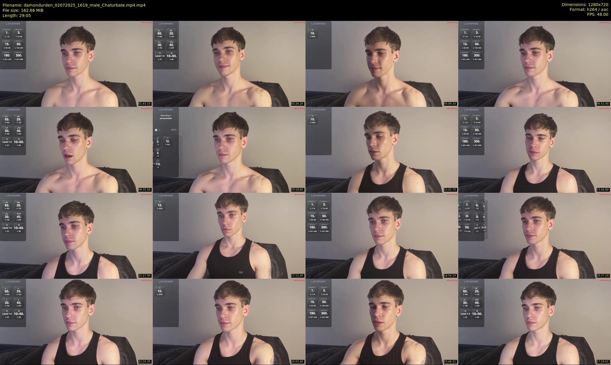 damondurden — 30 minute Chaturbate male cam show recording, 720p, Jul 2, 2025