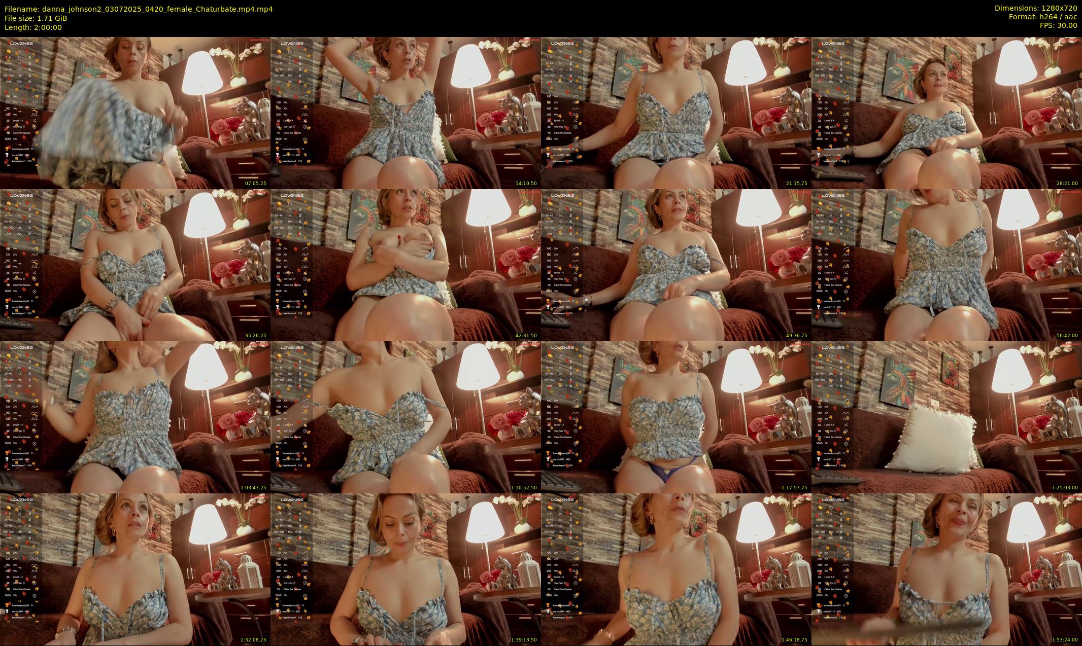 danna_johnson2 — 120 minute Chaturbate female cam show recording, 720p, Jul 3, 2025