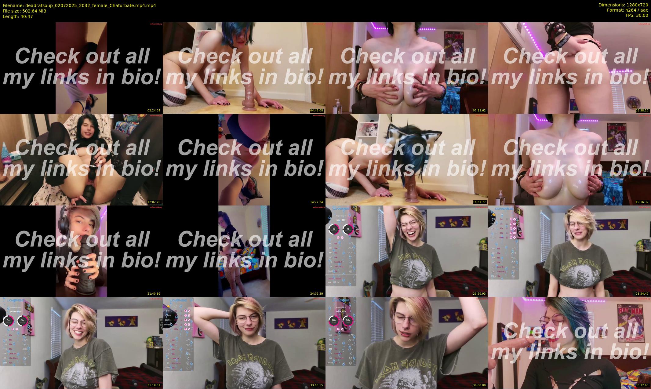 deadratsoup — 41 minute Chaturbate female cam show recording, 720p, Jul 2, 2025