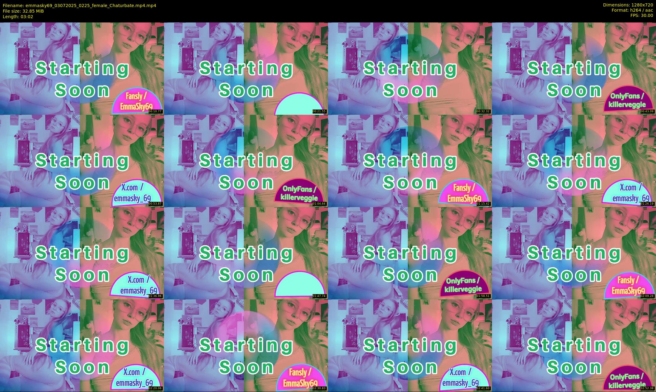 emmasky69 — 4 minute Chaturbate female cam show recording, 720p, Jul 3, 2025