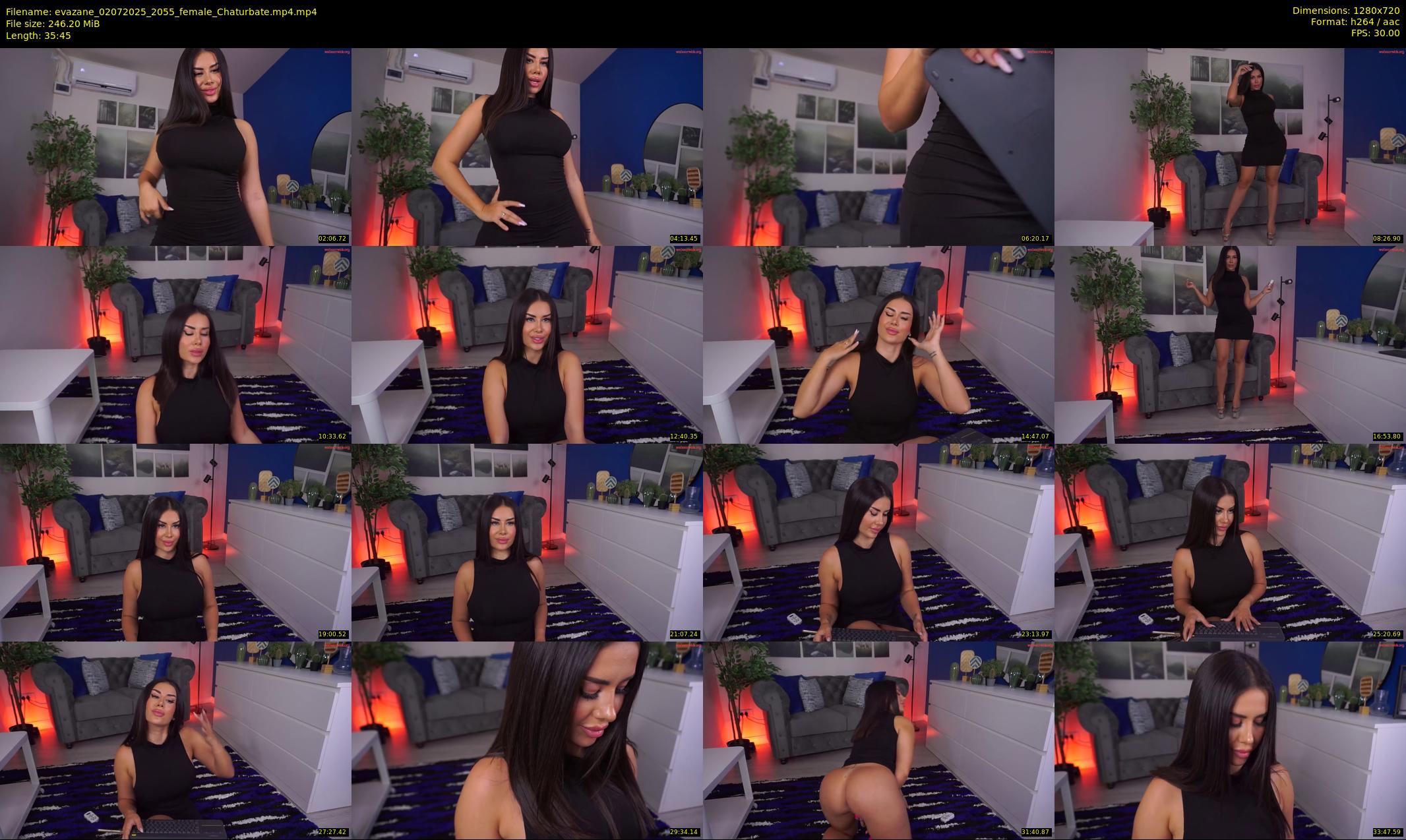 evazane — 36 minute Chaturbate female cam show recording, 720p, Jul 2, 2025