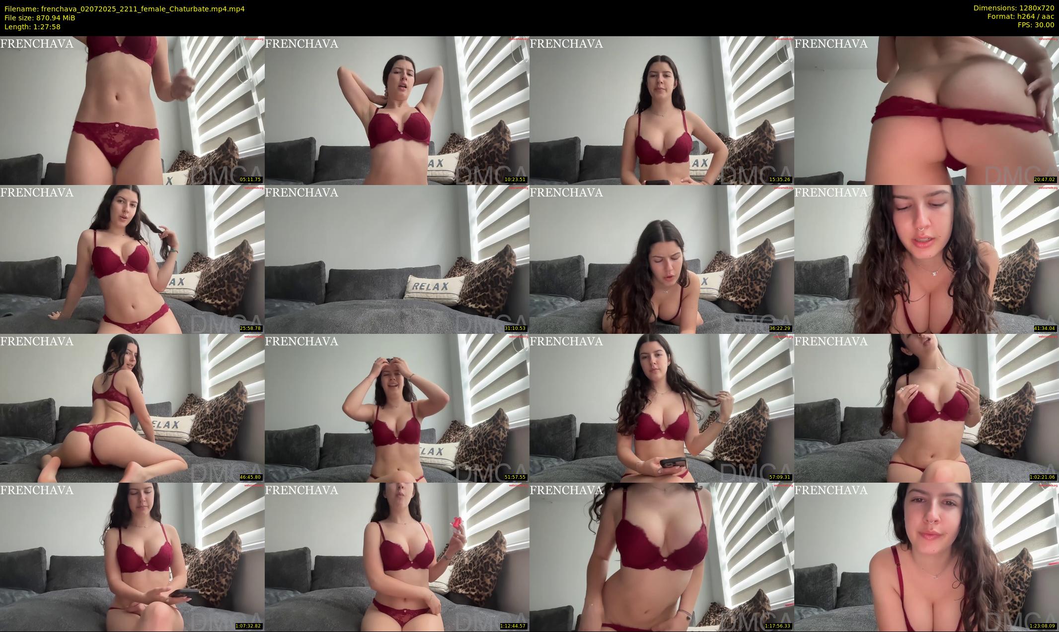 frenchava — 88 minute Chaturbate female cam show recording, 720p, Jul 2, 2025
