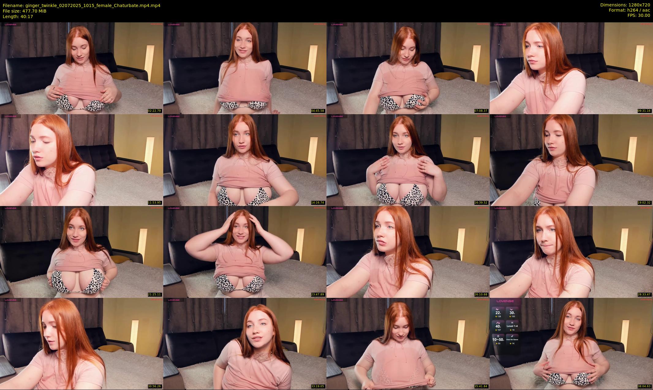 ginger_twinkle — 41 minute Chaturbate female cam show recording, 720p, Jul 2, 2025