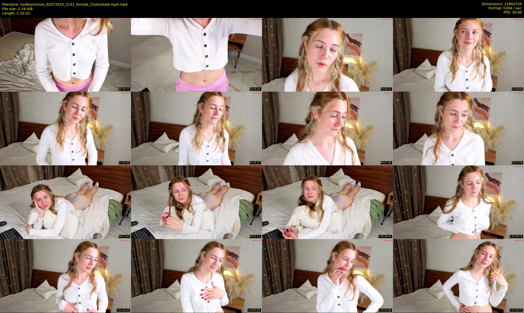 hadleynichols — 94 minute Chaturbate female cam show recording, 720p, Jul 2, 2025