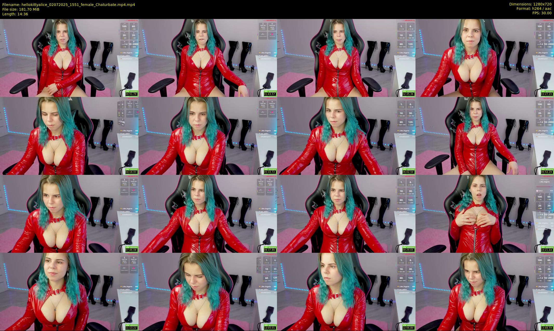 hellokittyalice — 15 minute Chaturbate female cam show recording, 720p, Jul 2, 2025