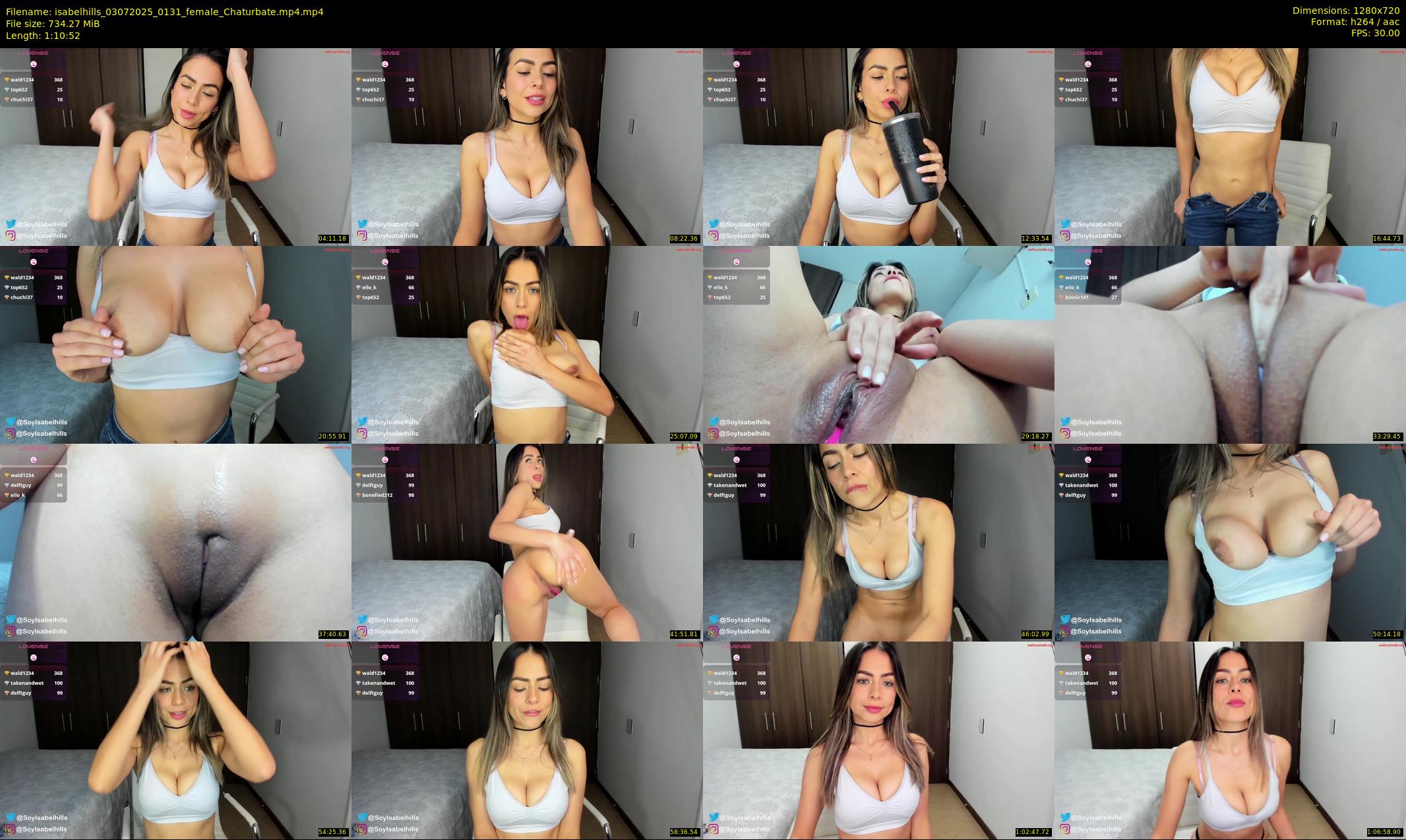isabelhills — 71 minute Chaturbate female cam show recording, 720p, Jul 3, 2025