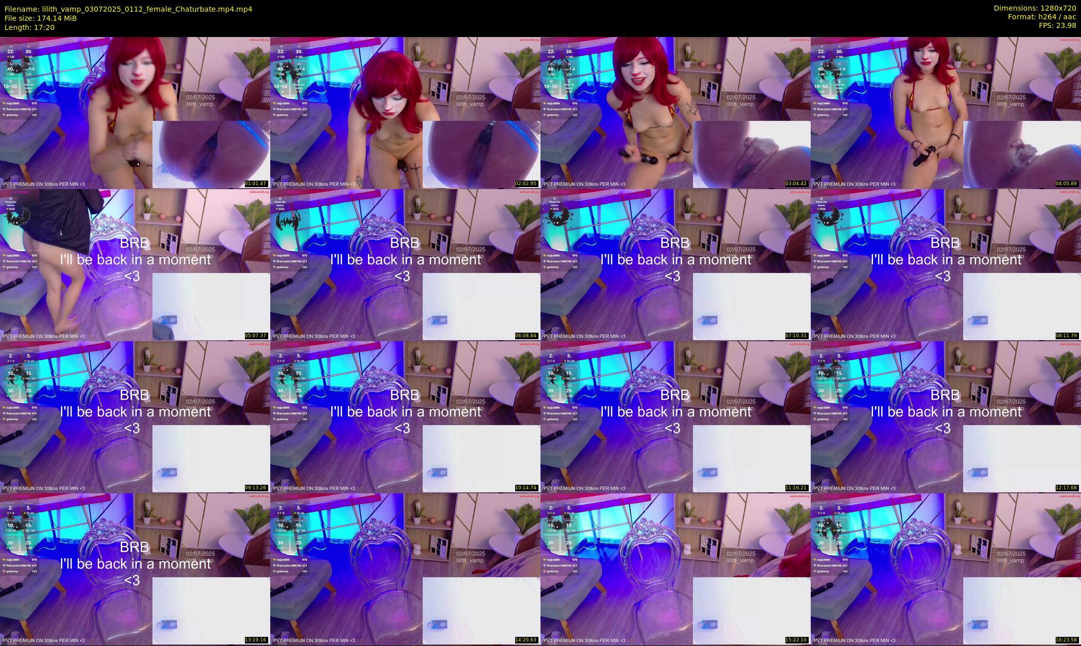 lilith_vamp — 18 minute Chaturbate female cam show recording, 720p, Jul 3, 2025