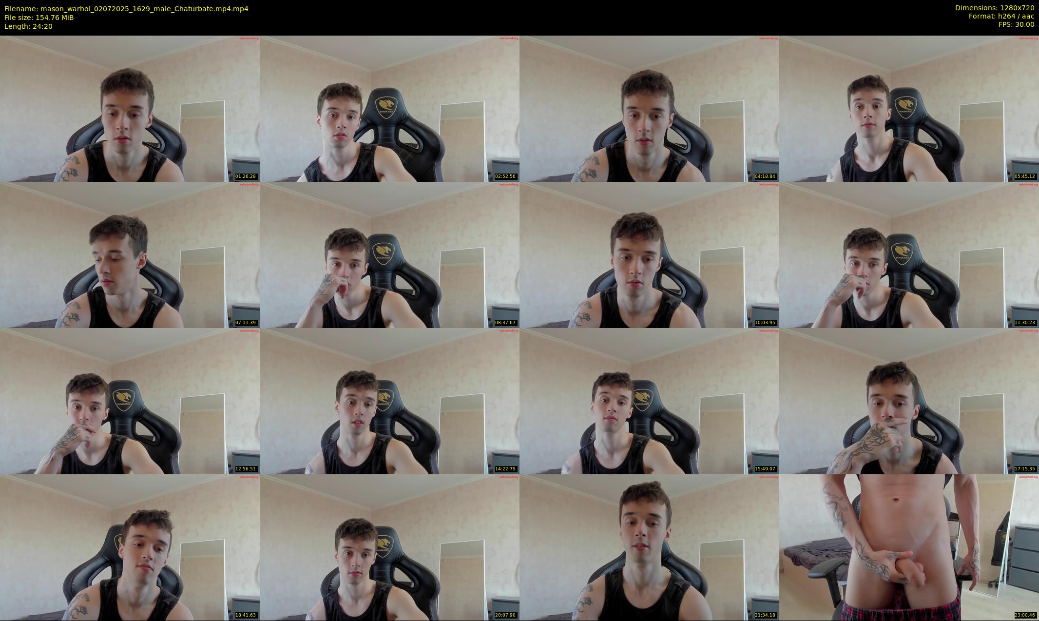 mason_warhol — 25 minute Chaturbate male cam show recording, 720p, Jul 2, 2025