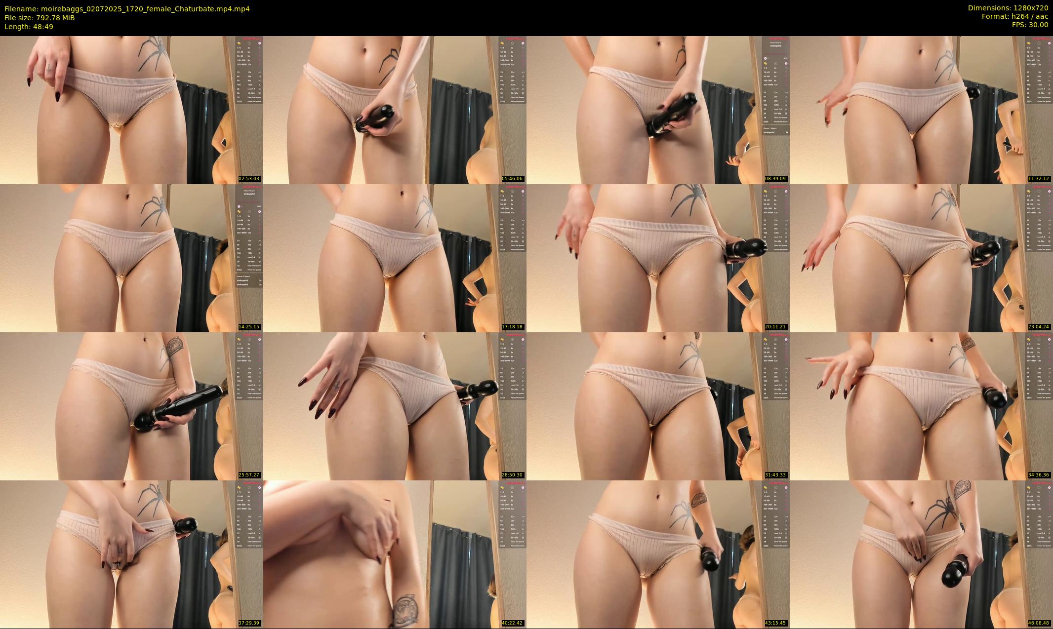 moirebaggs — 49 minute Chaturbate female cam show recording, 720p, Jul 2, 2025