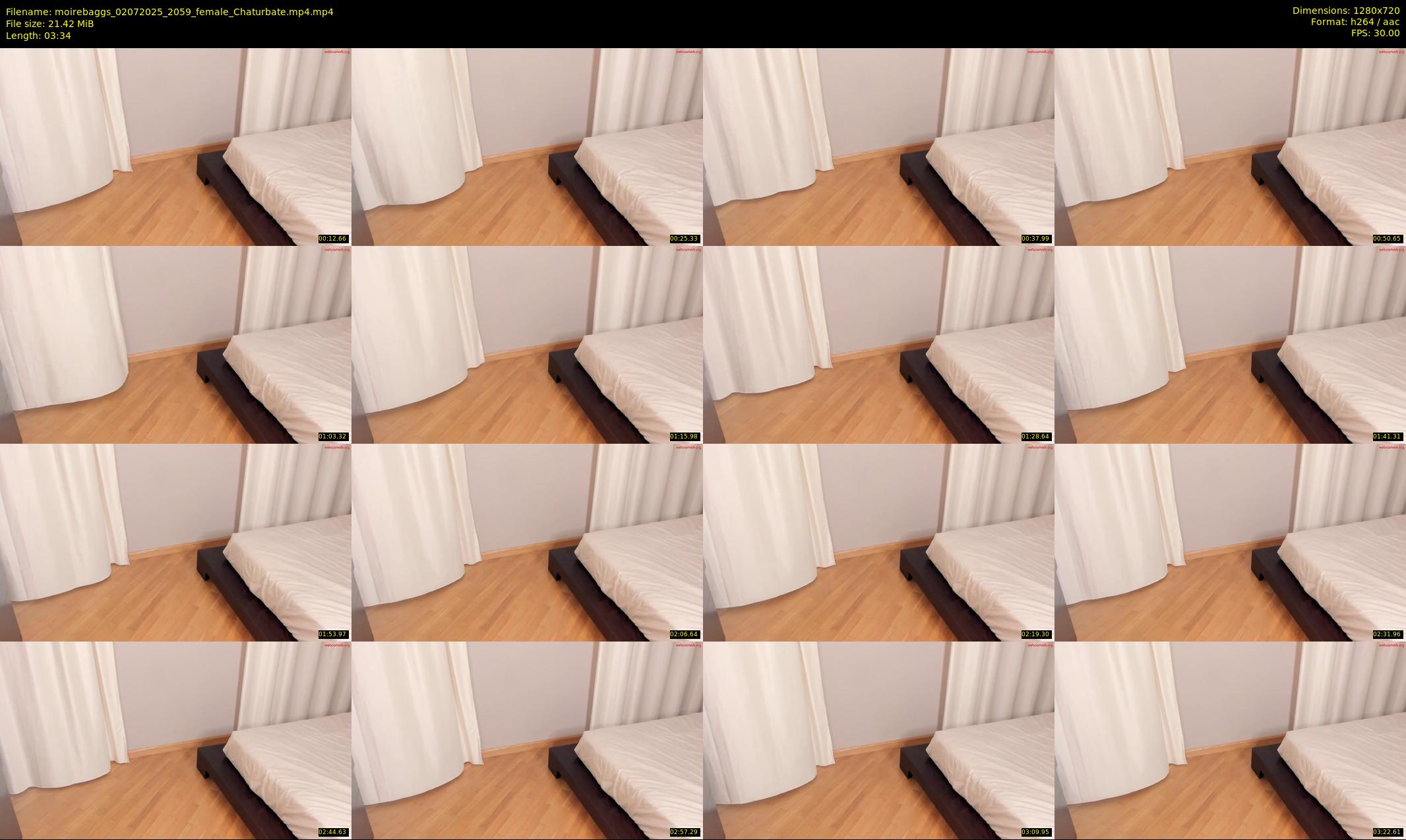 moirebaggs — 4 minute Chaturbate female cam show recording, 720p, Jul 2, 2025
