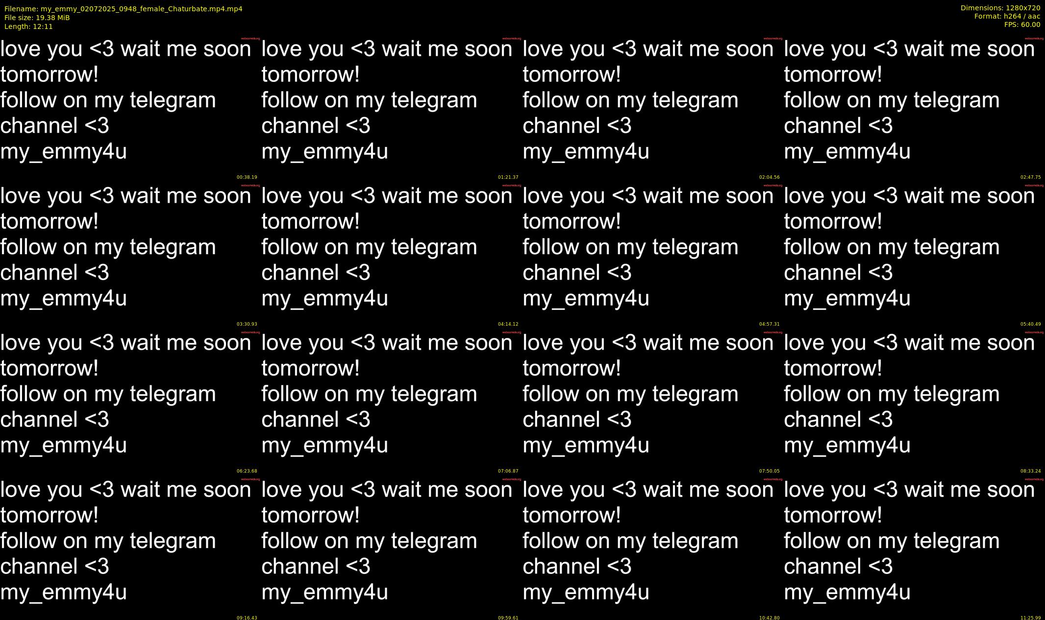 my_emmy — 13 minute Chaturbate female cam show recording, 720p, Jul 2, 2025