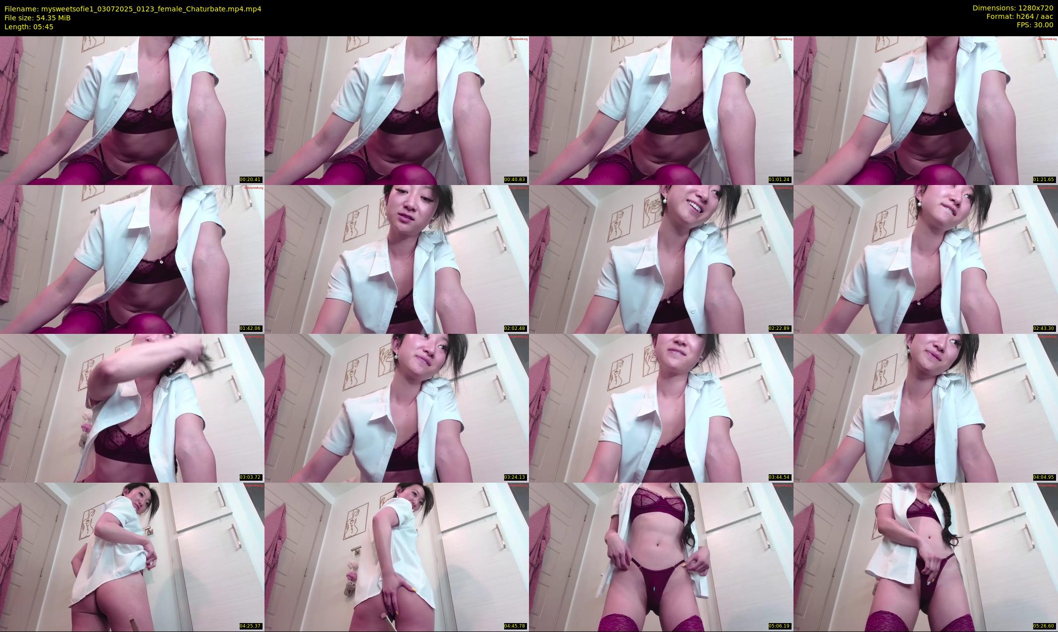 mysweetsofie1 — 6 minute Chaturbate female cam show recording, 720p, Jul 3, 2025