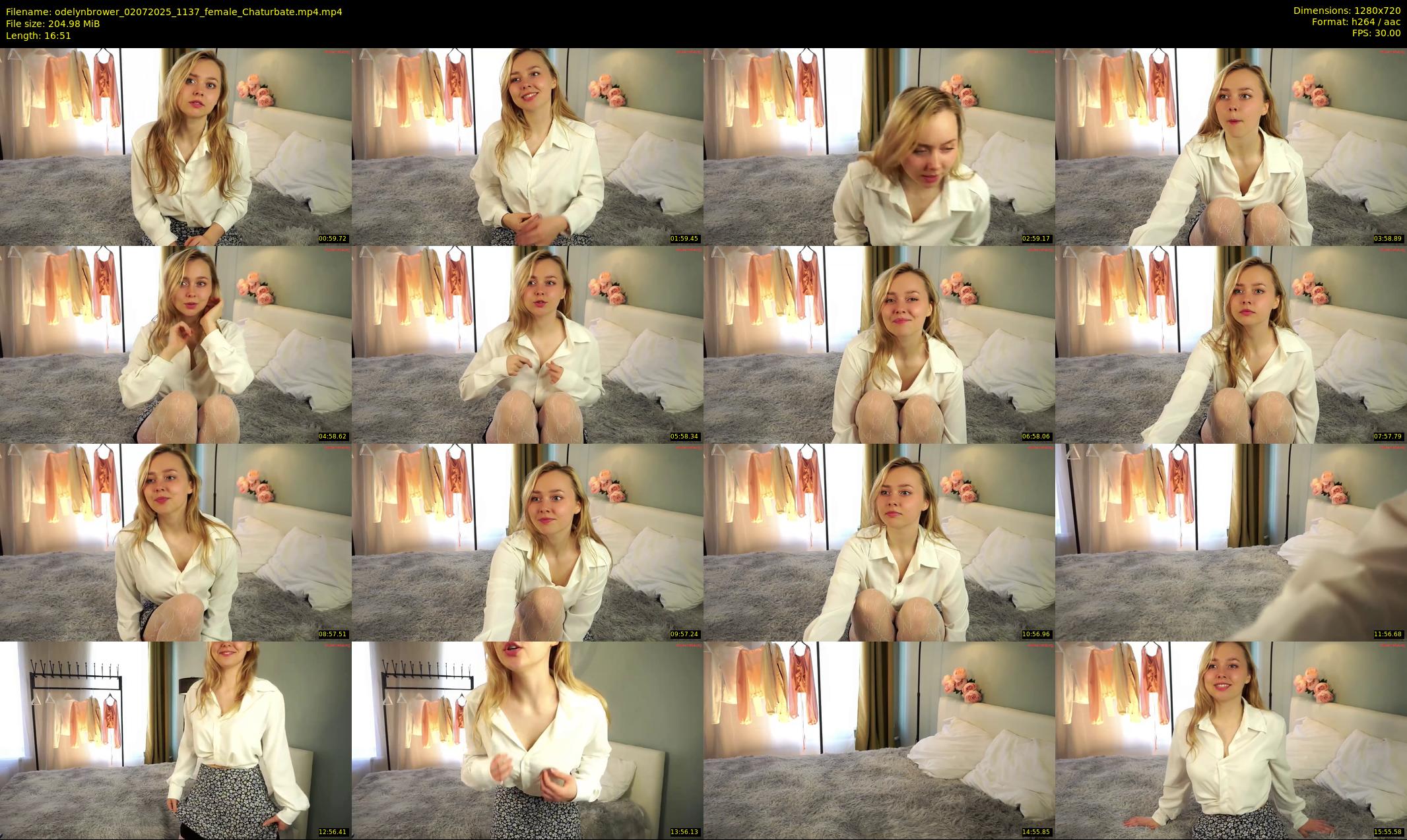 odelynbrower — 17 minute Chaturbate female cam show recording, 720p, Jul 2, 2025