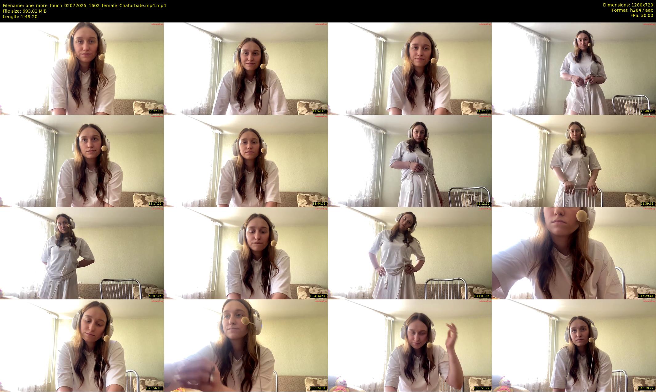 one_more_touch — 110 minute Chaturbate female cam show recording, 720p, Jul 2, 2025