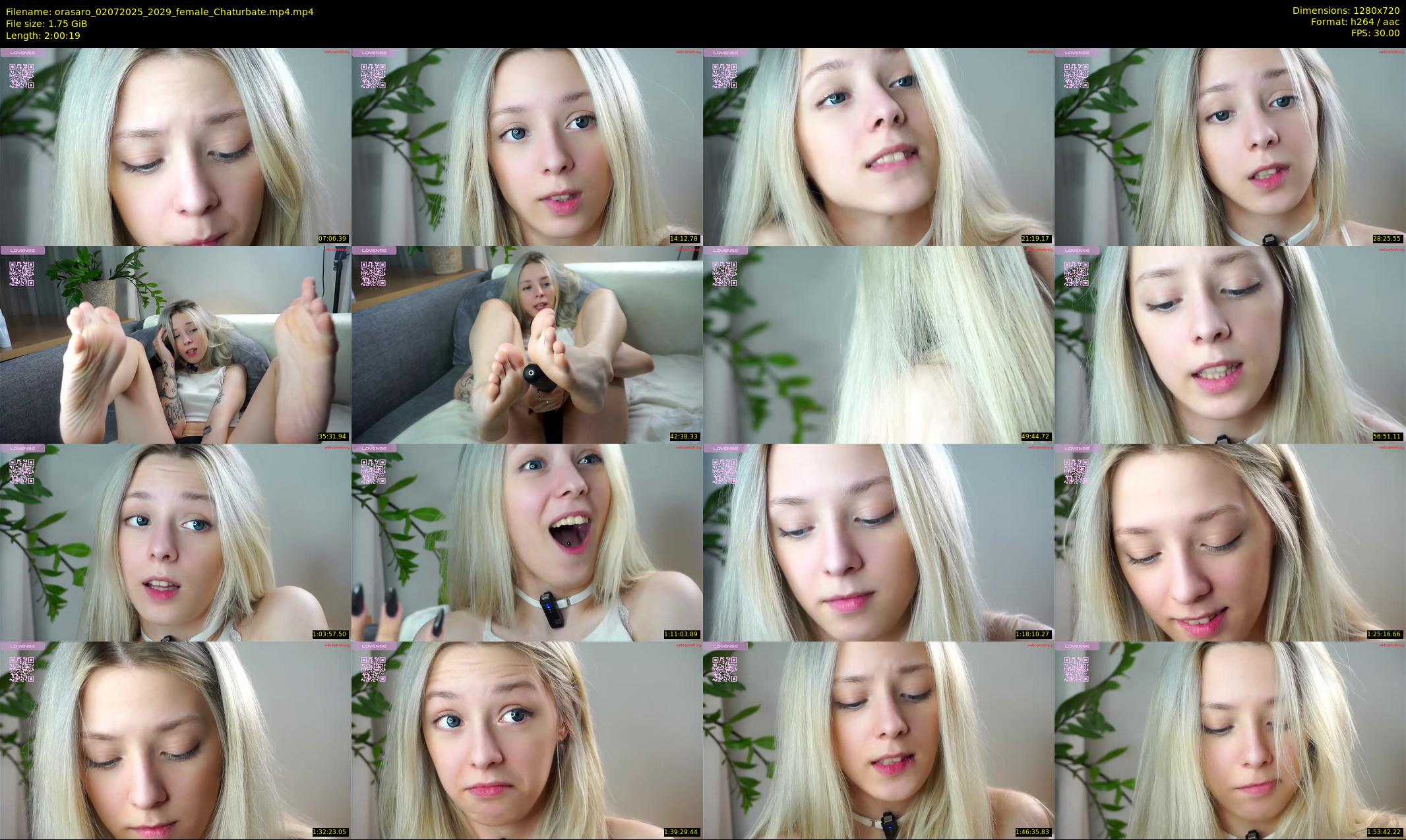 orasaro — 121 minute Chaturbate female cam show recording, 720p, Jul 2, 2025