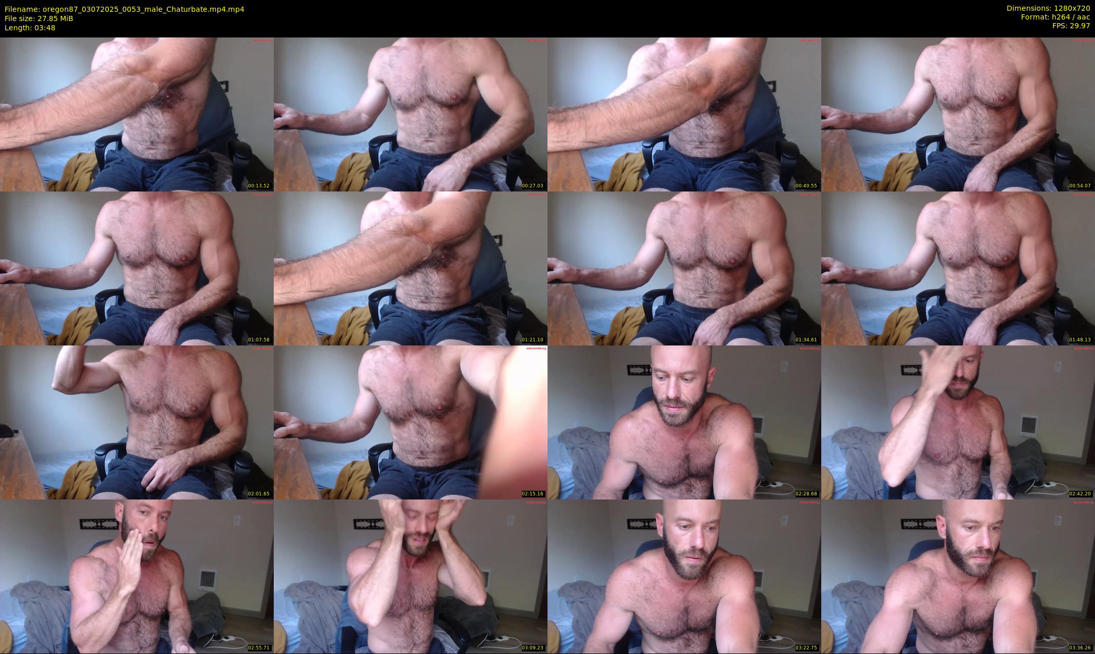 oregon87 — 4 minute Chaturbate male cam show recording, 720p, Jul 3, 2025