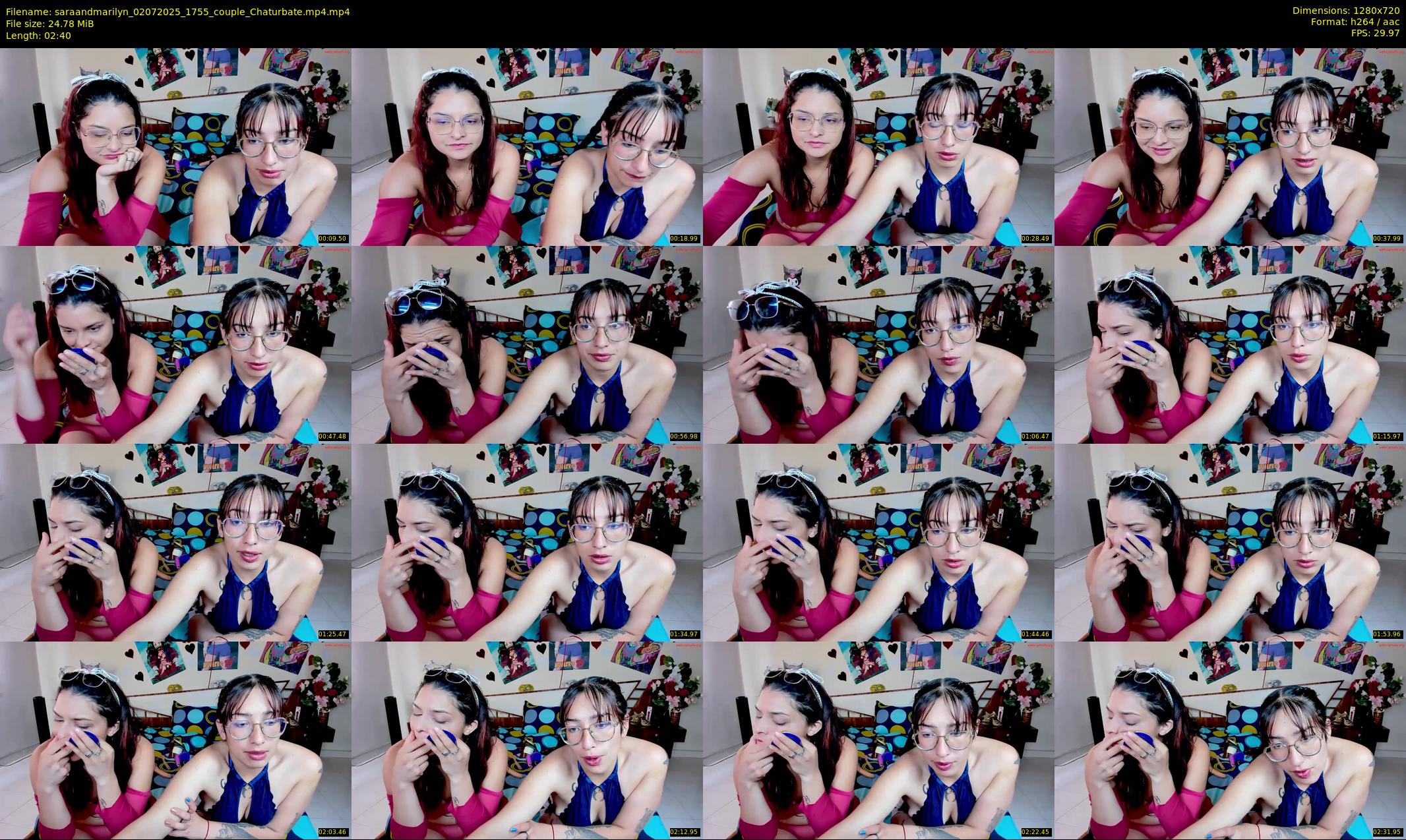 saraandmarilyn — 3 minute Chaturbate couple cam show recording, 720p, Jul 2, 2025