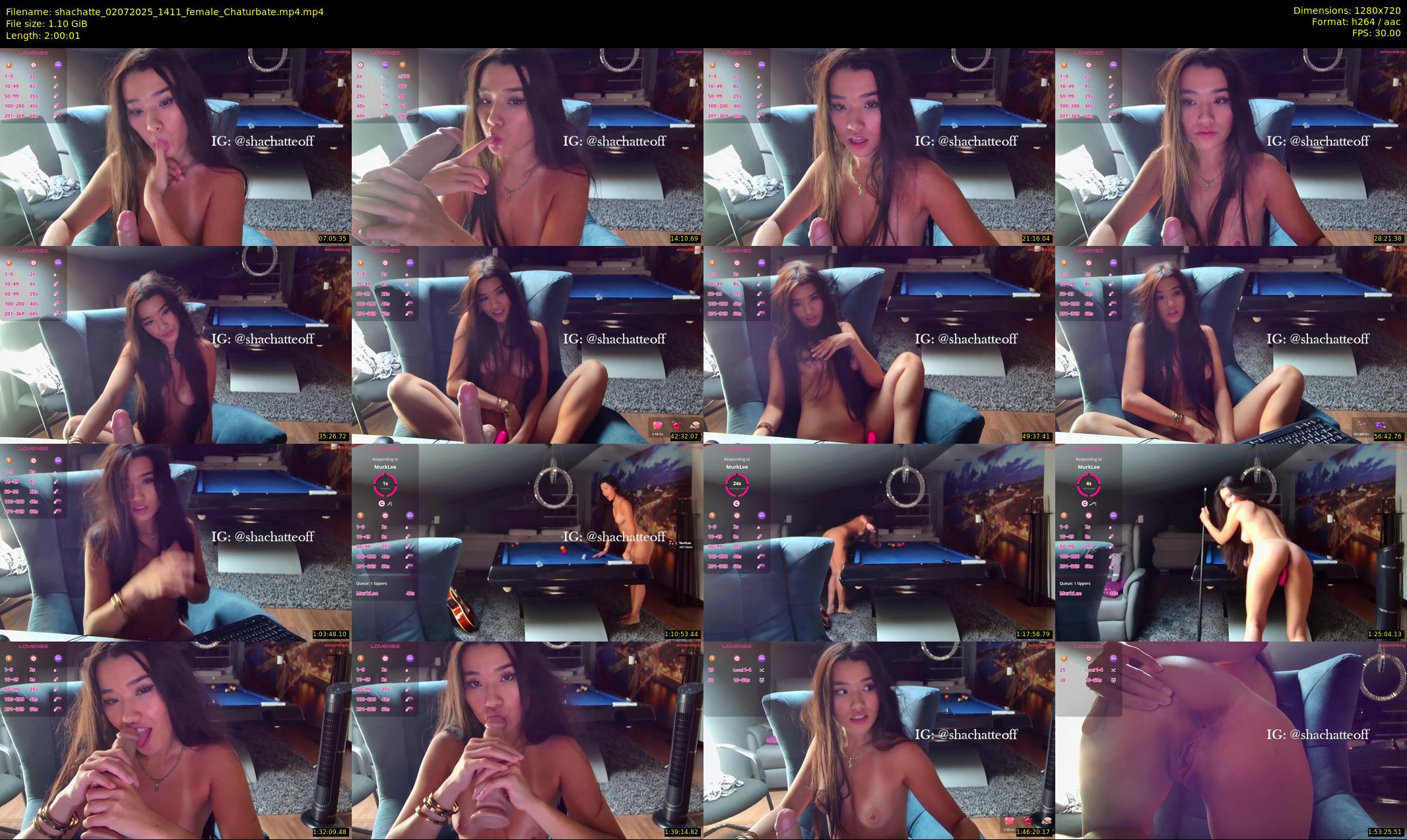 shachatte — 121 minute Chaturbate couple cam show recording, 720p, Jul 2, 2025
