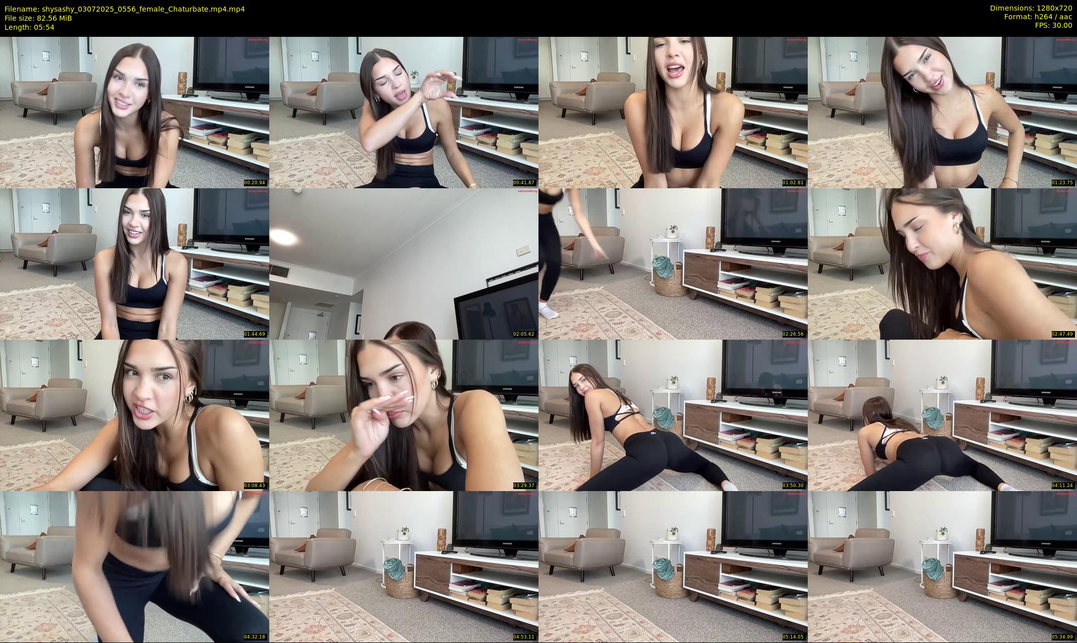 shysashy — 6 minute Chaturbate female cam show recording, 720p, Jul 3, 2025