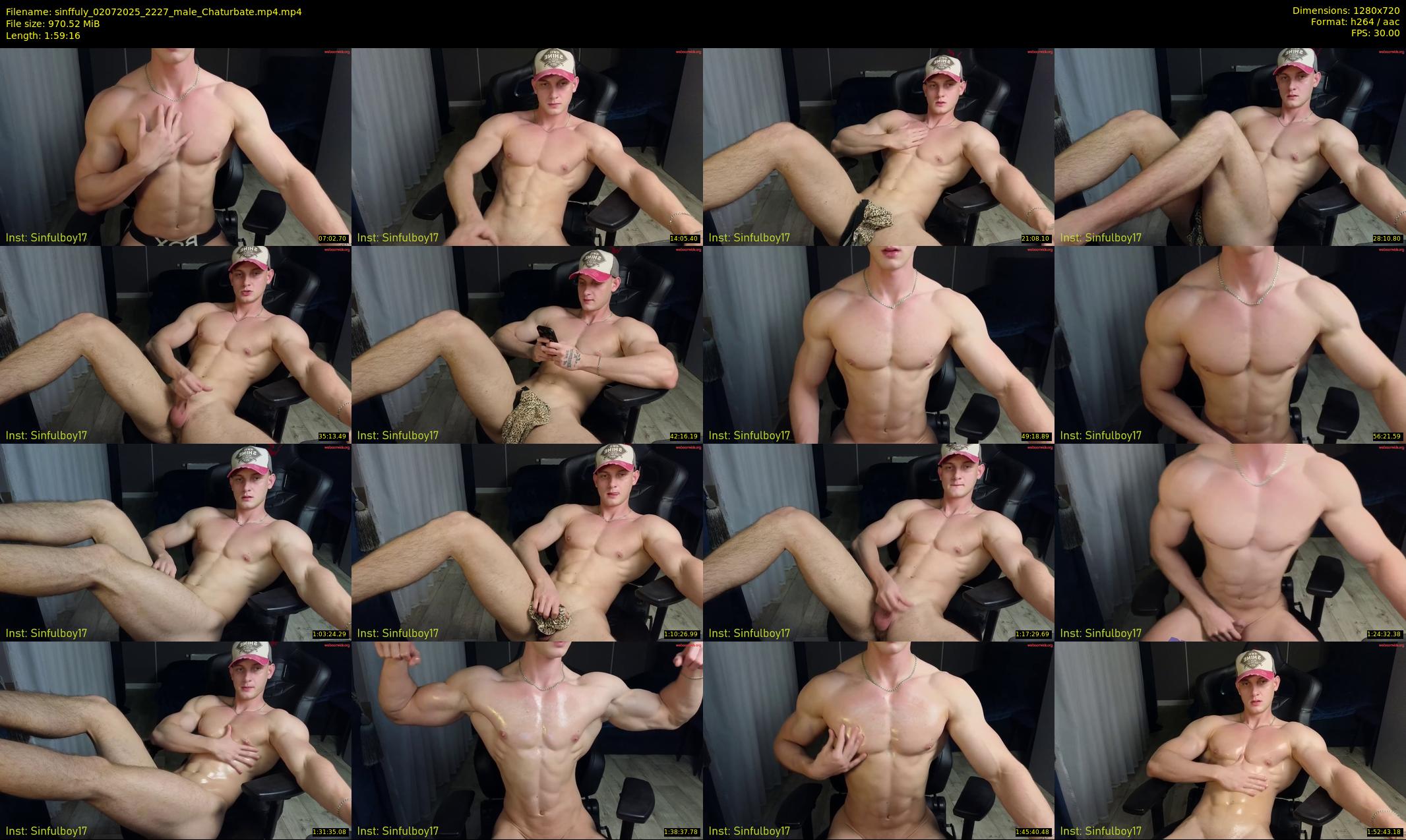 sinffuly — 120 minute Chaturbate male cam show recording, 720p, Jul 2, 2025