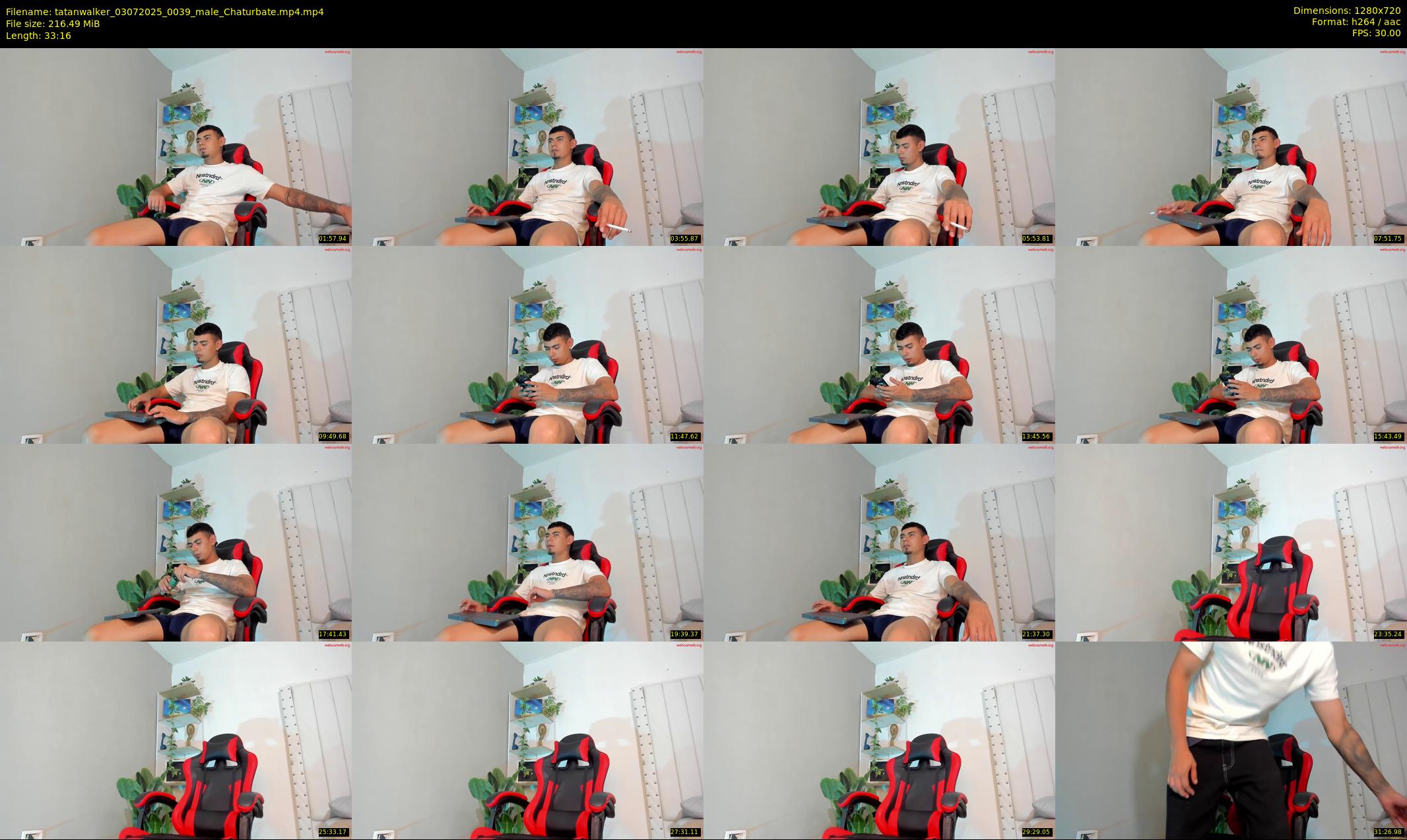 tatanwalker — 34 minute Chaturbate male cam show recording, 720p, Jul 3, 2025