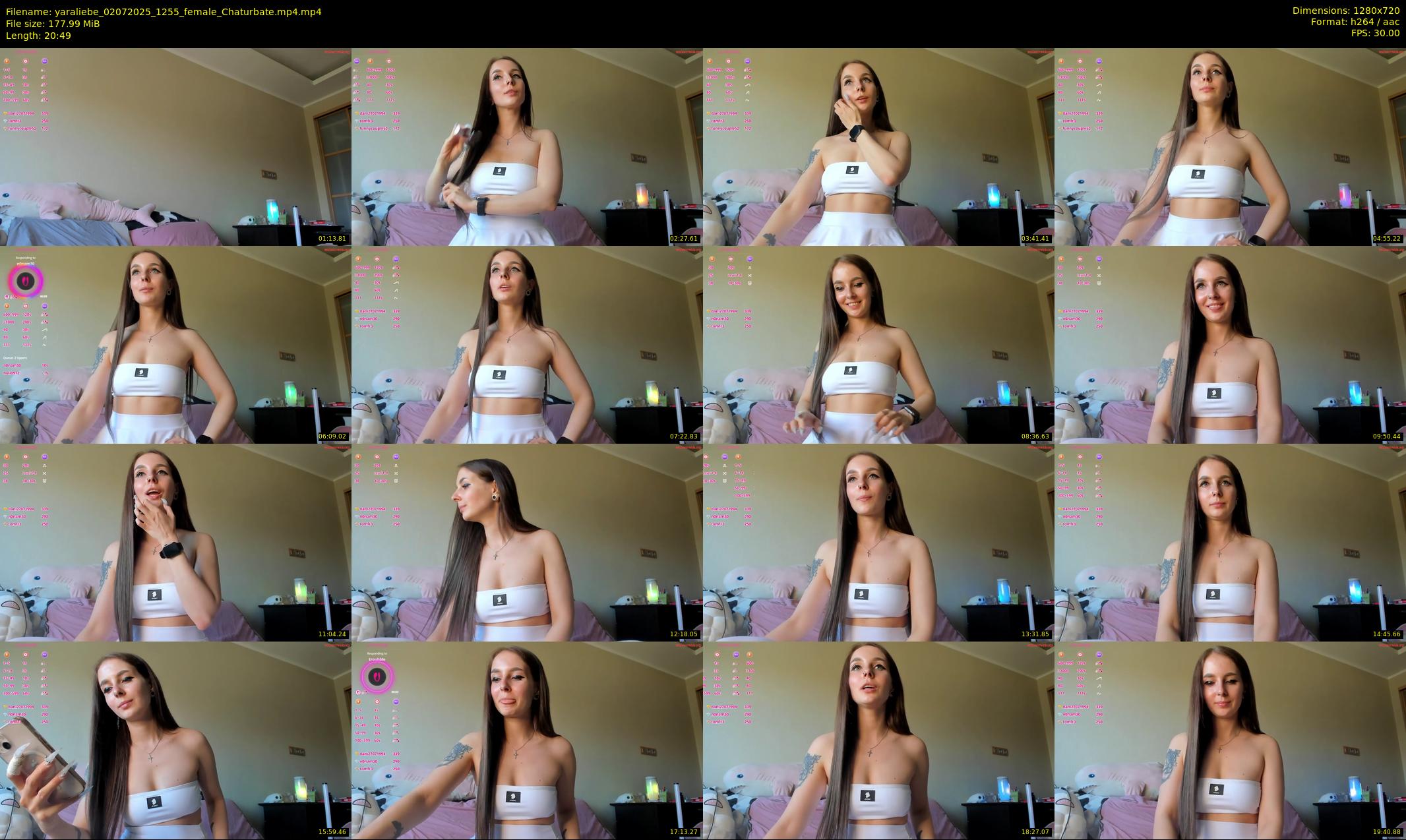 yaraliebe — 21 minute Chaturbate female cam show recording, 720p, Jul 2, 2025