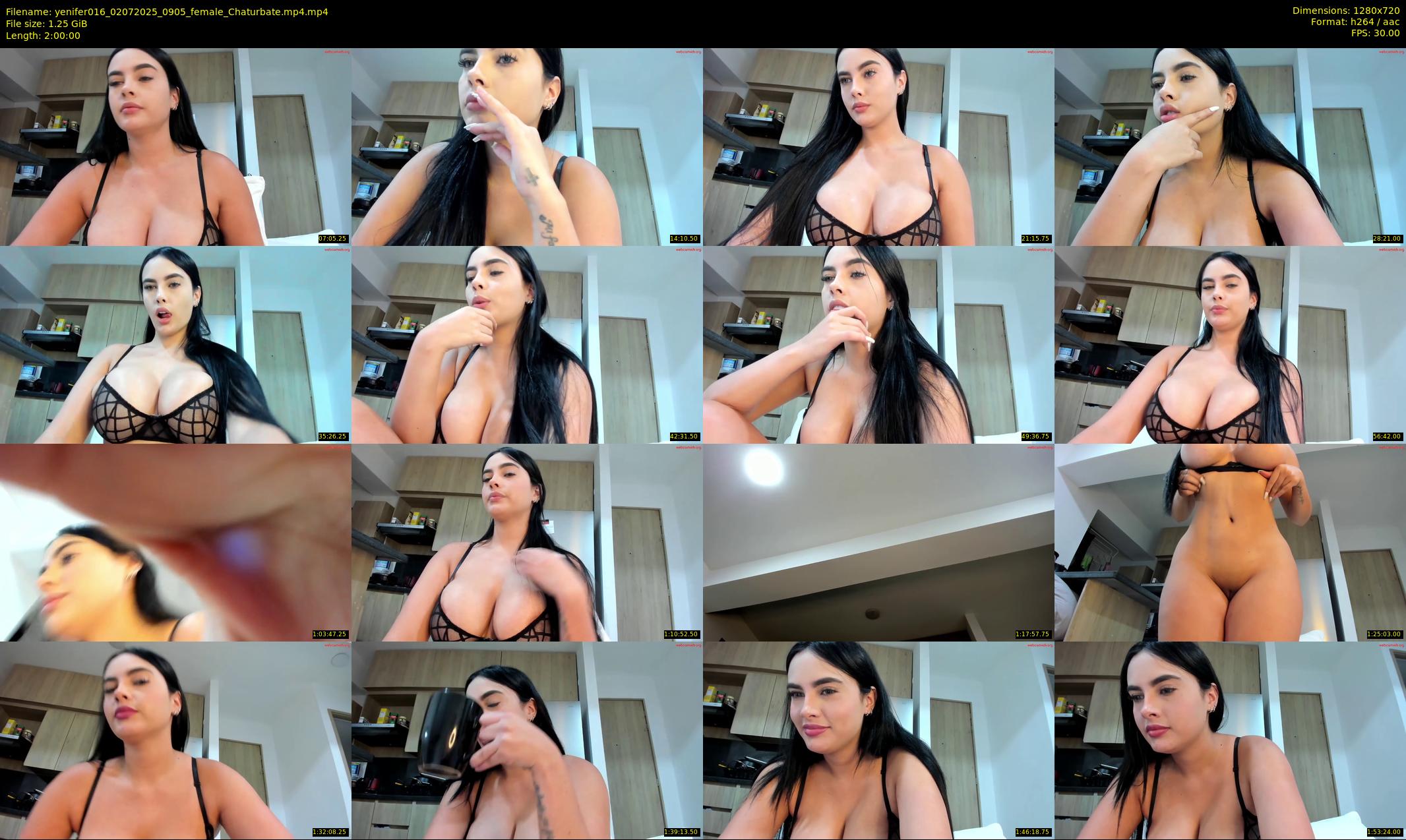 yenifer016 — 120 minute Chaturbate female cam show recording, 720p, Jul 2, 2025