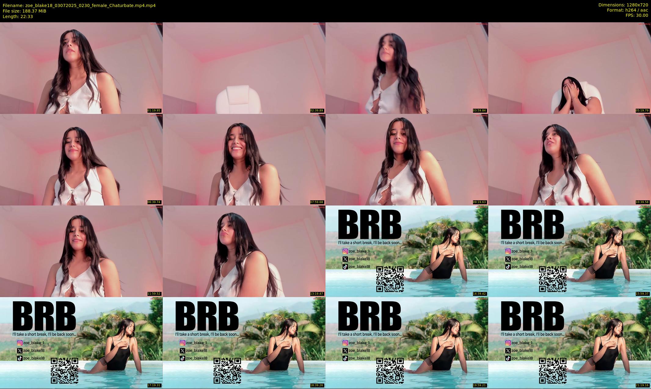 zoe_blake18 — 23 minute Chaturbate female cam show recording, 720p, Jul 3, 2025