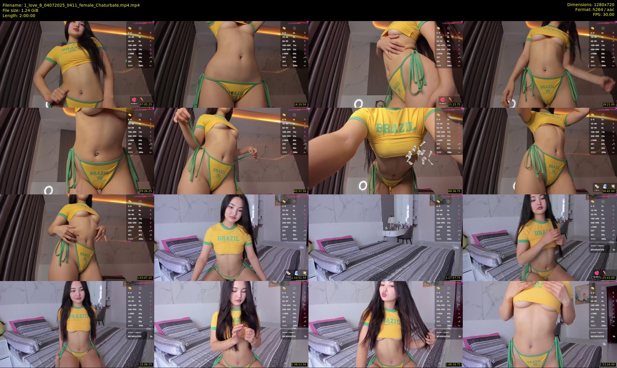 1_love_8 — 120 minute Chaturbate female cam show recording, 720p, Jul 4, 2025