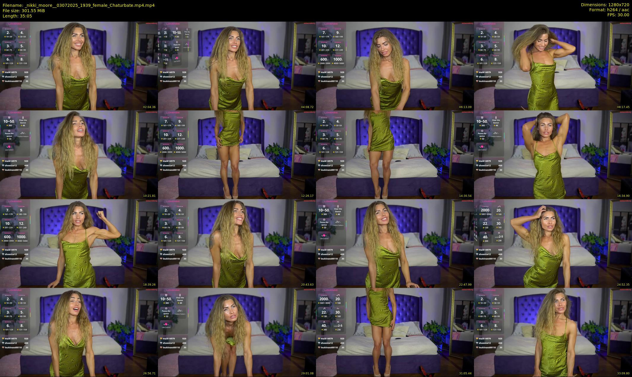 _nikki_moore_ — 36 minute Chaturbate female cam show recording, 720p, Jul 3, 2025