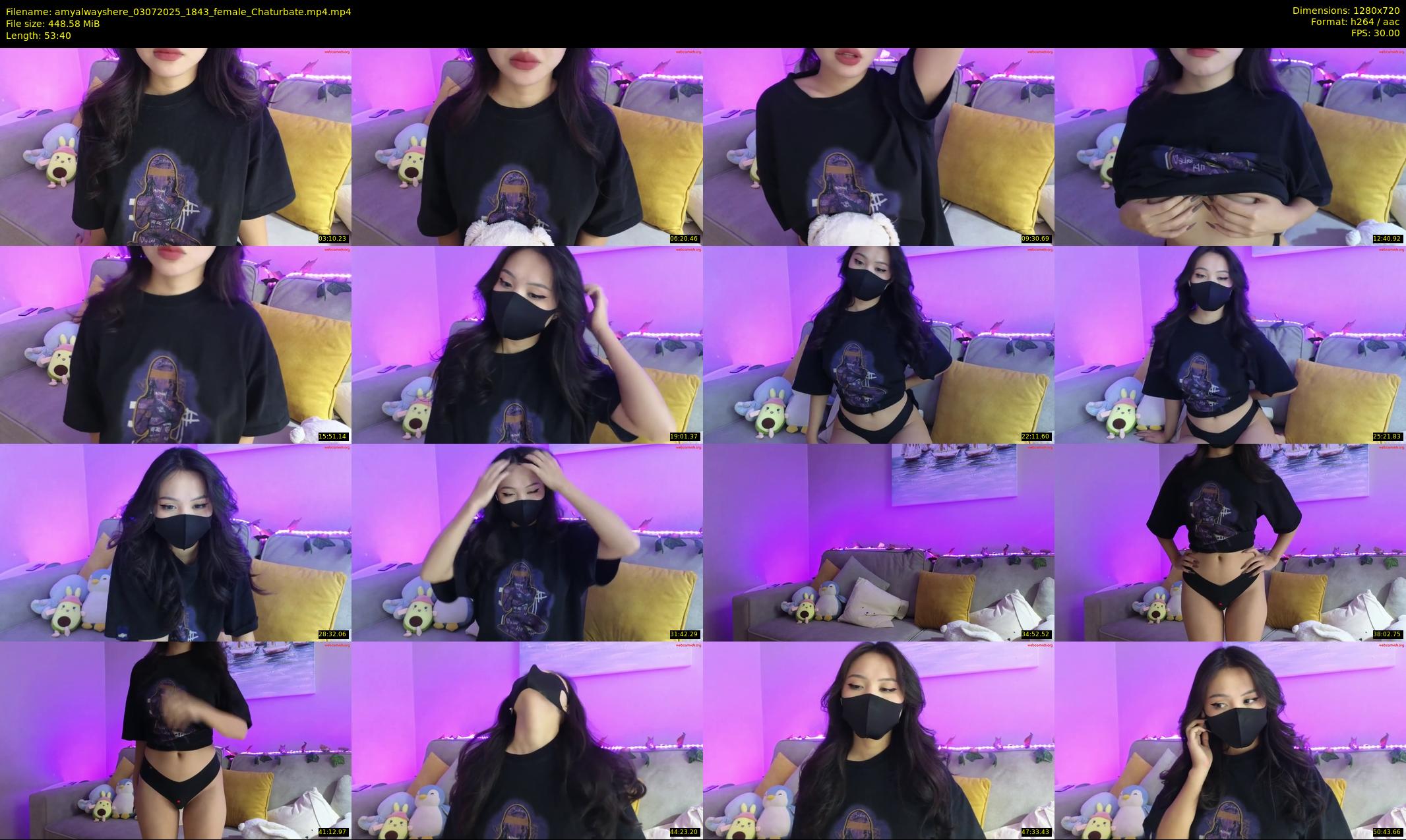 amyalwayshere — 54 minute Chaturbate female cam show recording, 720p, Jul 3, 2025
