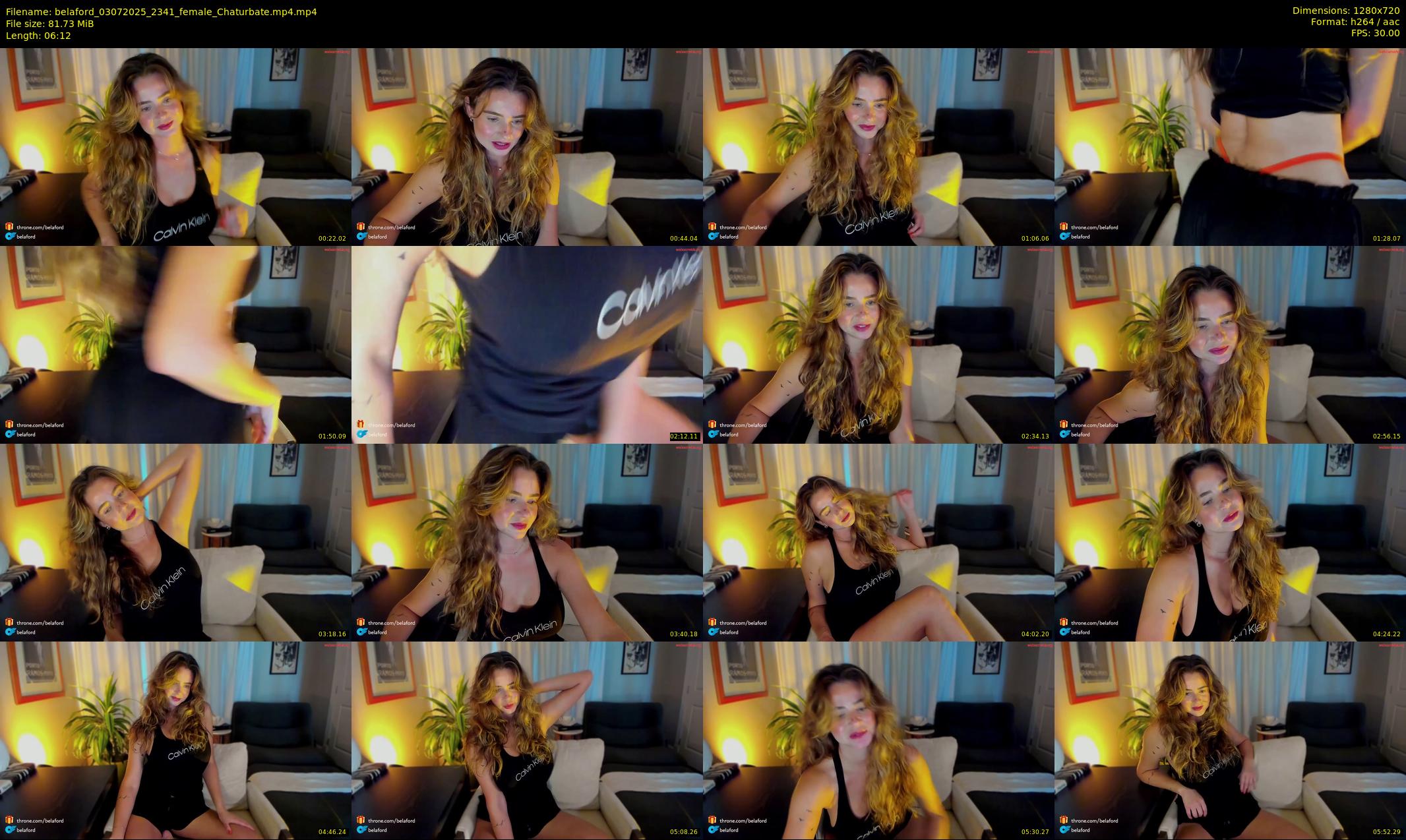 belaford — 7 minute Chaturbate female cam show recording, 720p, Jul 3, 2025