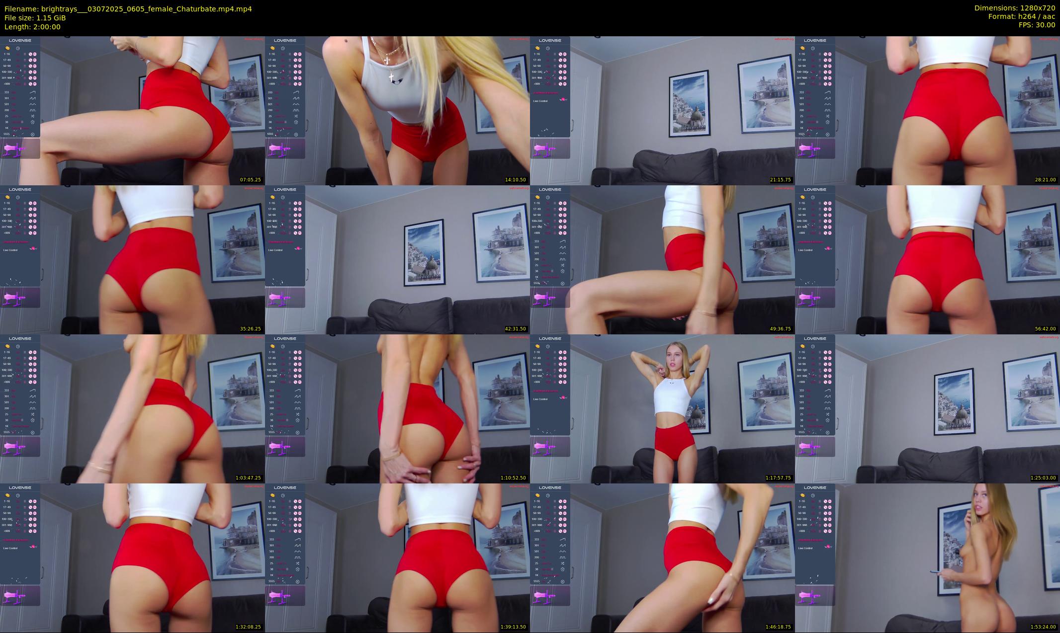 brightrays__ — 120 minute Chaturbate female cam show recording, 720p, Jul 3, 2025