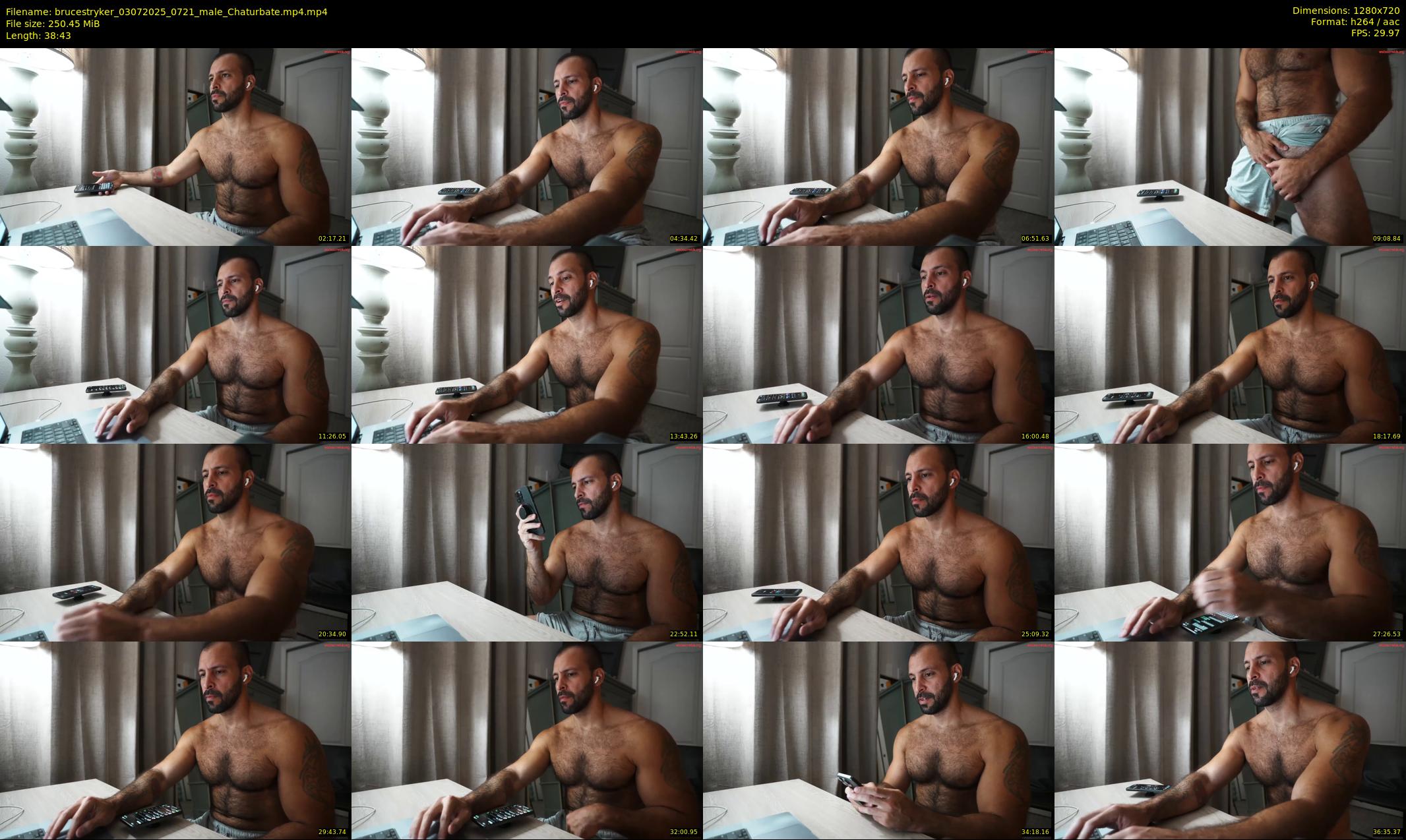 brucestryker — 39 minute Chaturbate male cam show recording, 720p, Jul 3, 2025