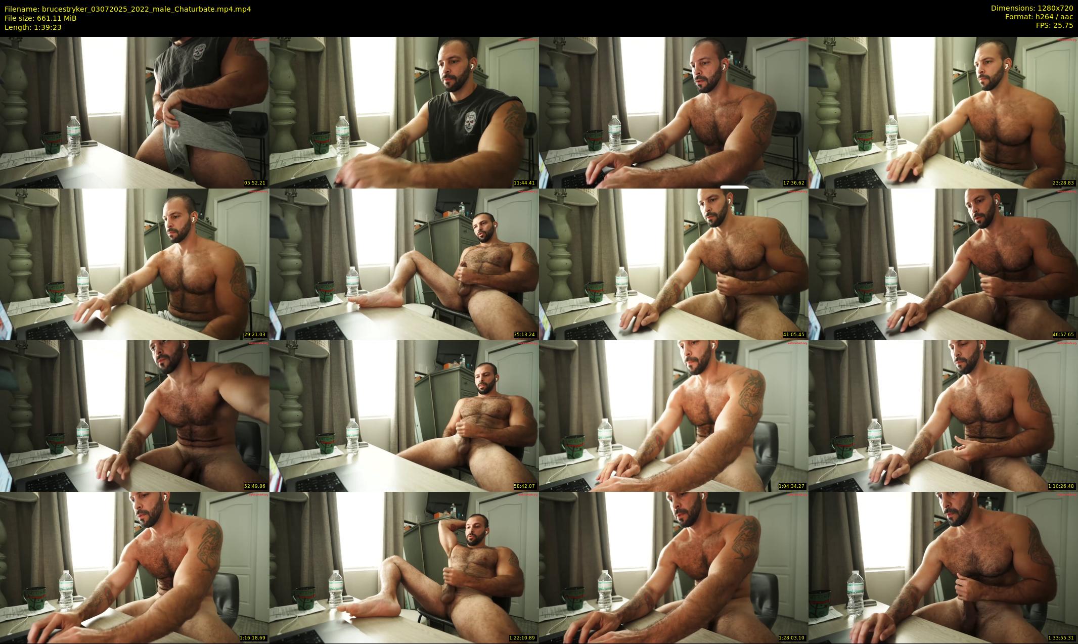 brucestryker — 100 minute Chaturbate male cam show recording, 720p, Jul 3, 2025