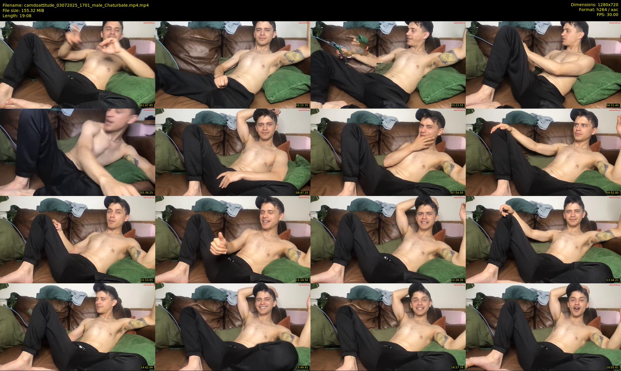 camdoattitude — 20 minute Chaturbate male cam show recording, 720p, Jul 3, 2025