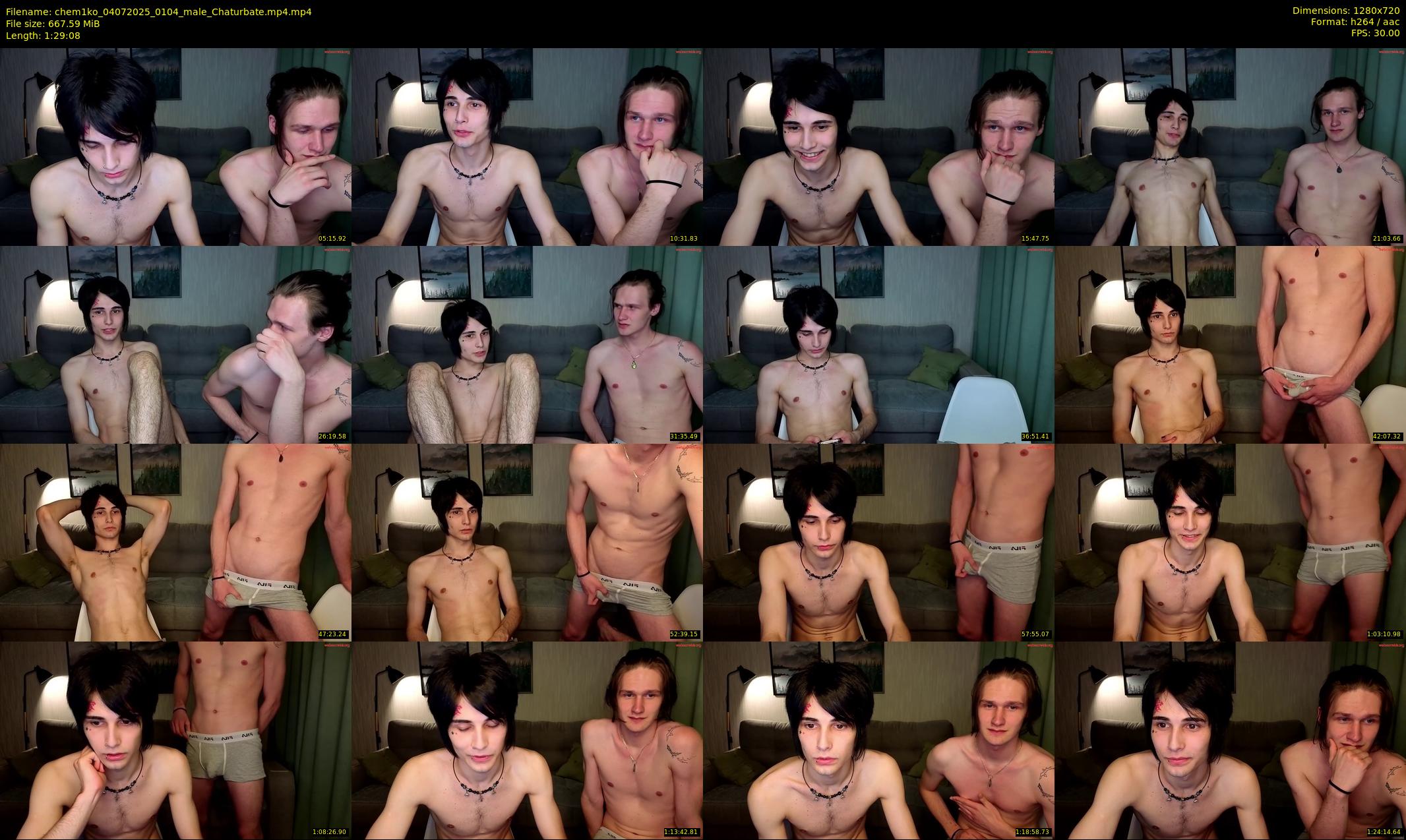 chem1ko — 90 minute Chaturbate male cam show recording, 720p, Jul 4, 2025