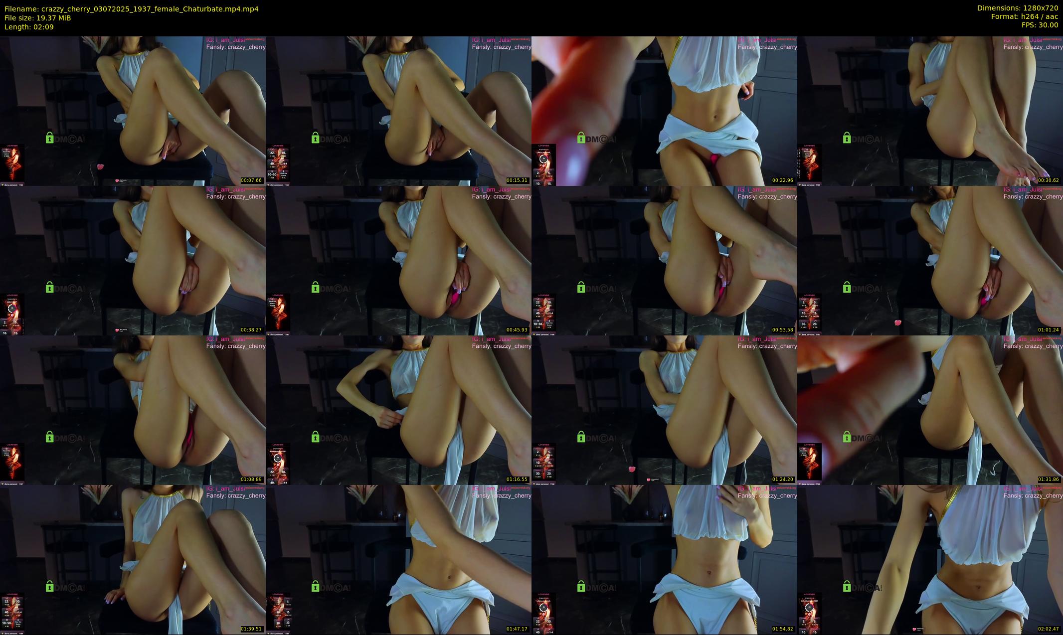 crazzy_cherry — 3 minute Chaturbate female cam show recording, 720p, Jul 3, 2025