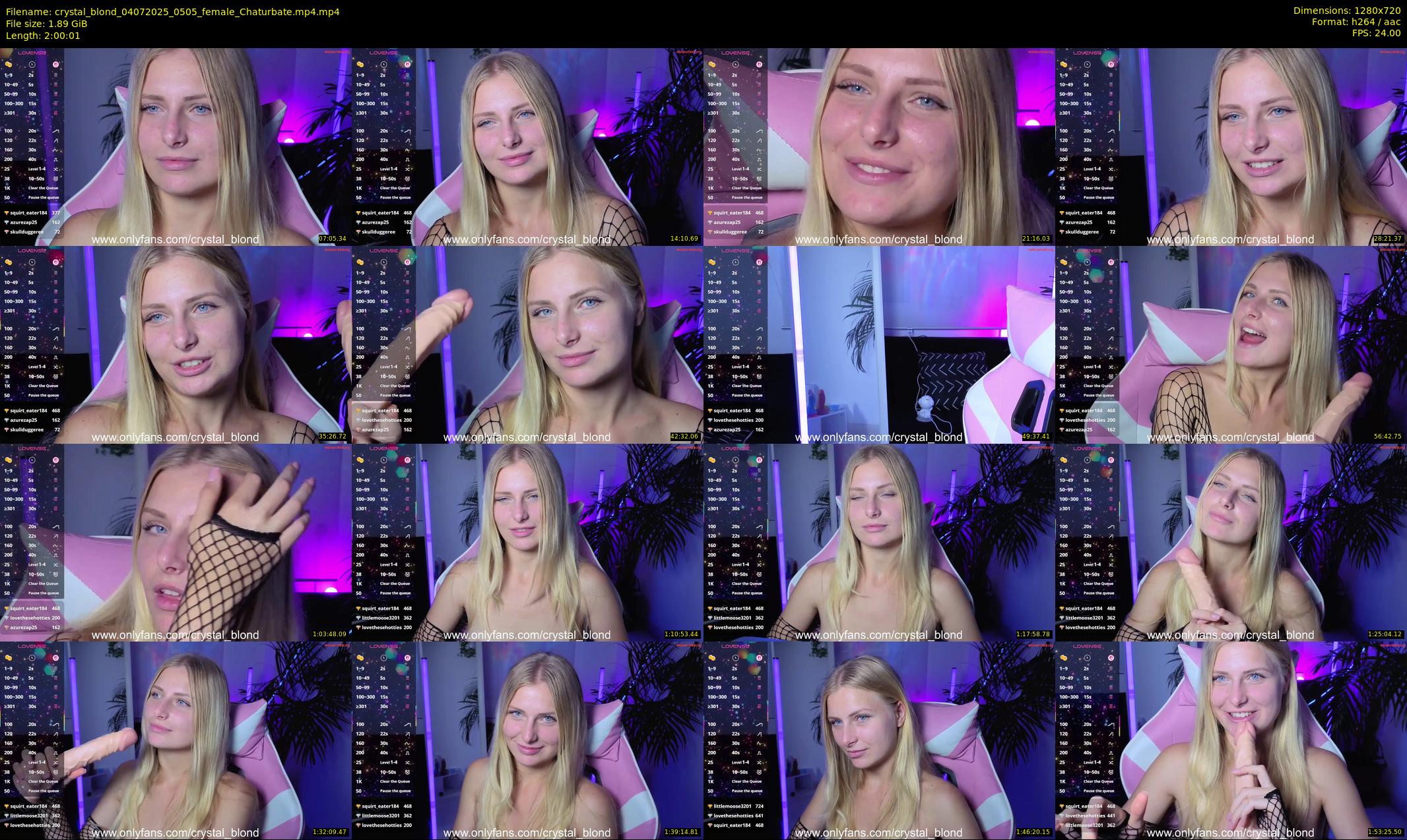 crystal_blond — 121 minute Chaturbate female cam show recording, 720p, Jul 4, 2025