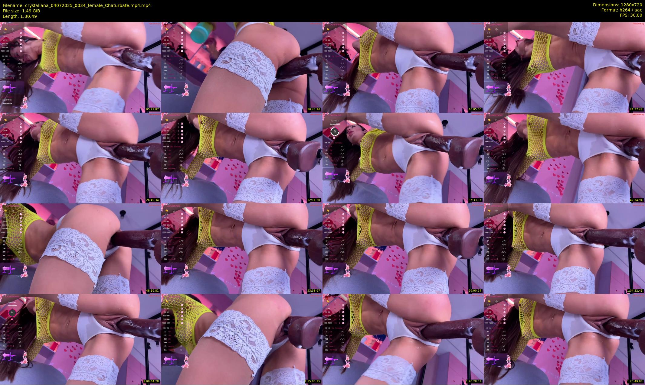 crystallana — 91 minute Chaturbate female cam show recording, 720p, Jul 4, 2025