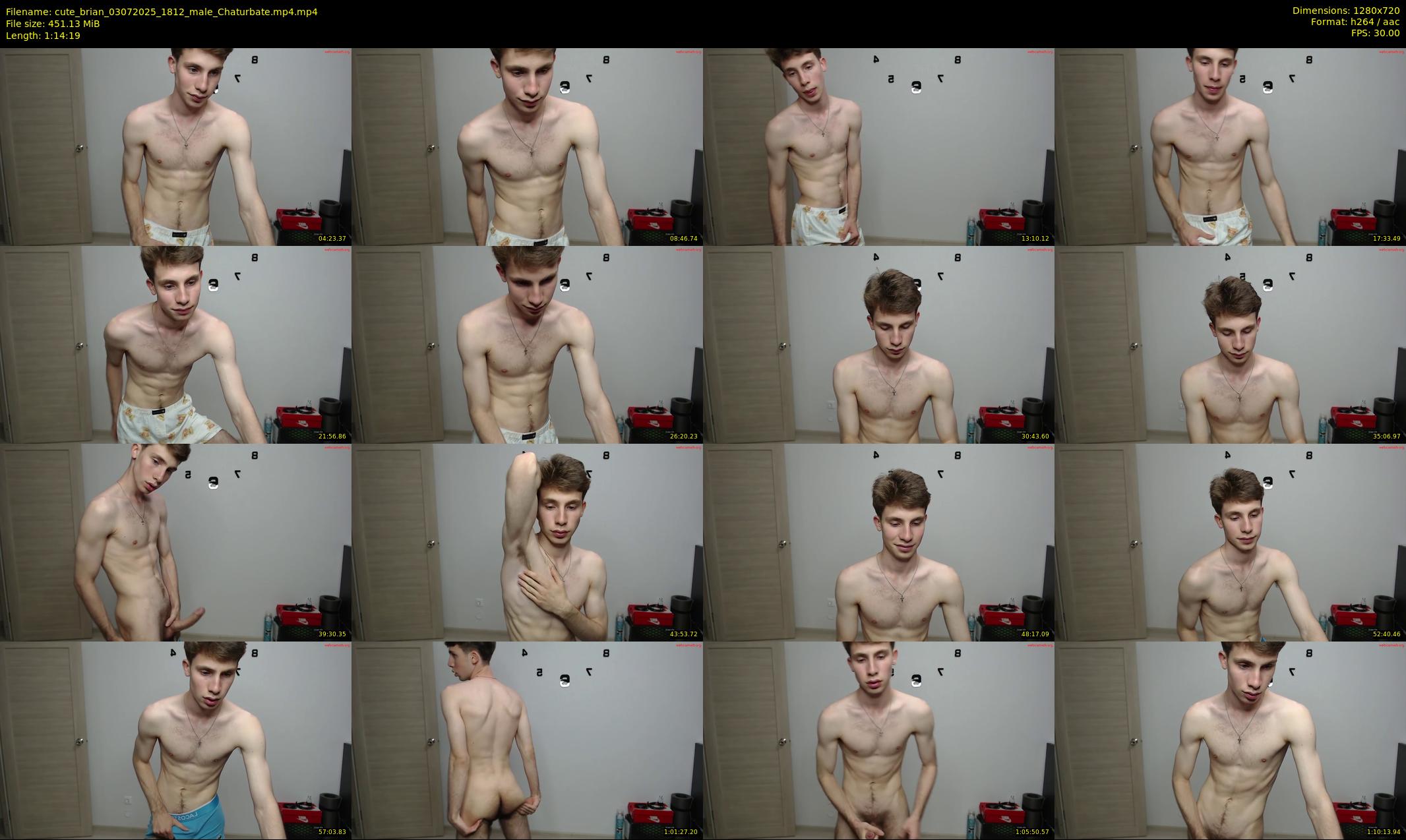 cute_brian — 75 minute Chaturbate male cam show recording, 720p, Jul 3, 2025