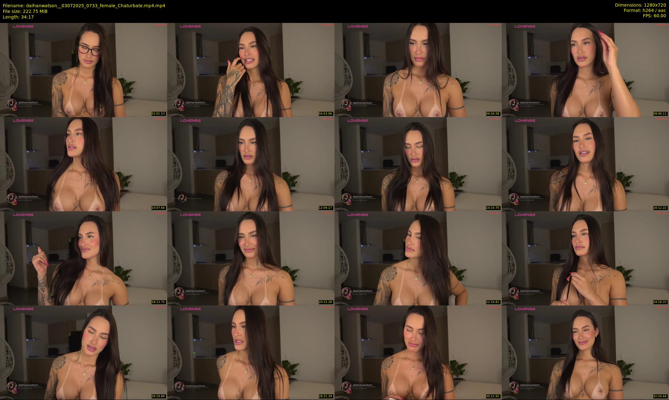 daihanwatson_ — 35 minute Chaturbate female cam show recording, 720p, Jul 3, 2025