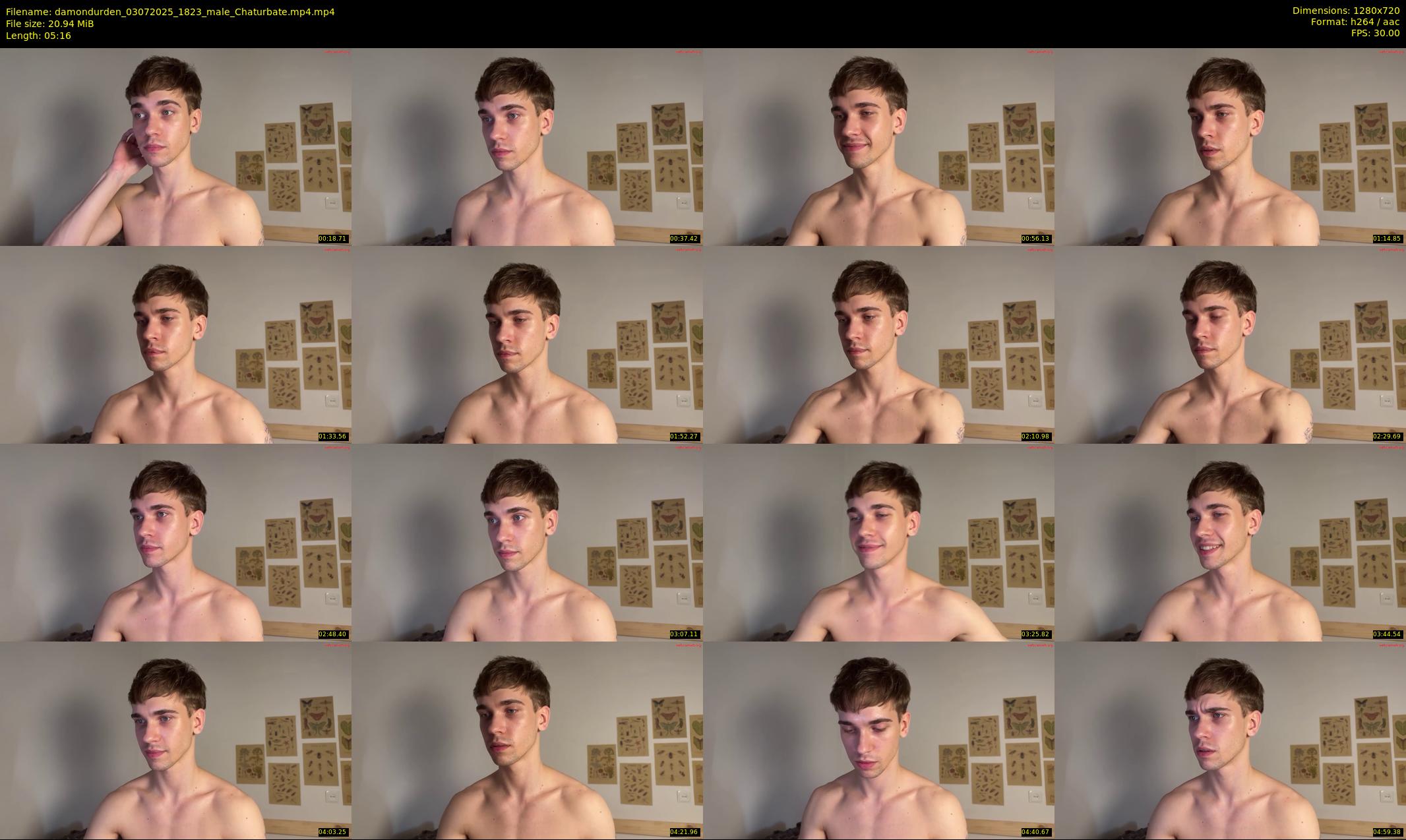damondurden — 6 minute Chaturbate male cam show recording, 720p, Jul 3, 2025