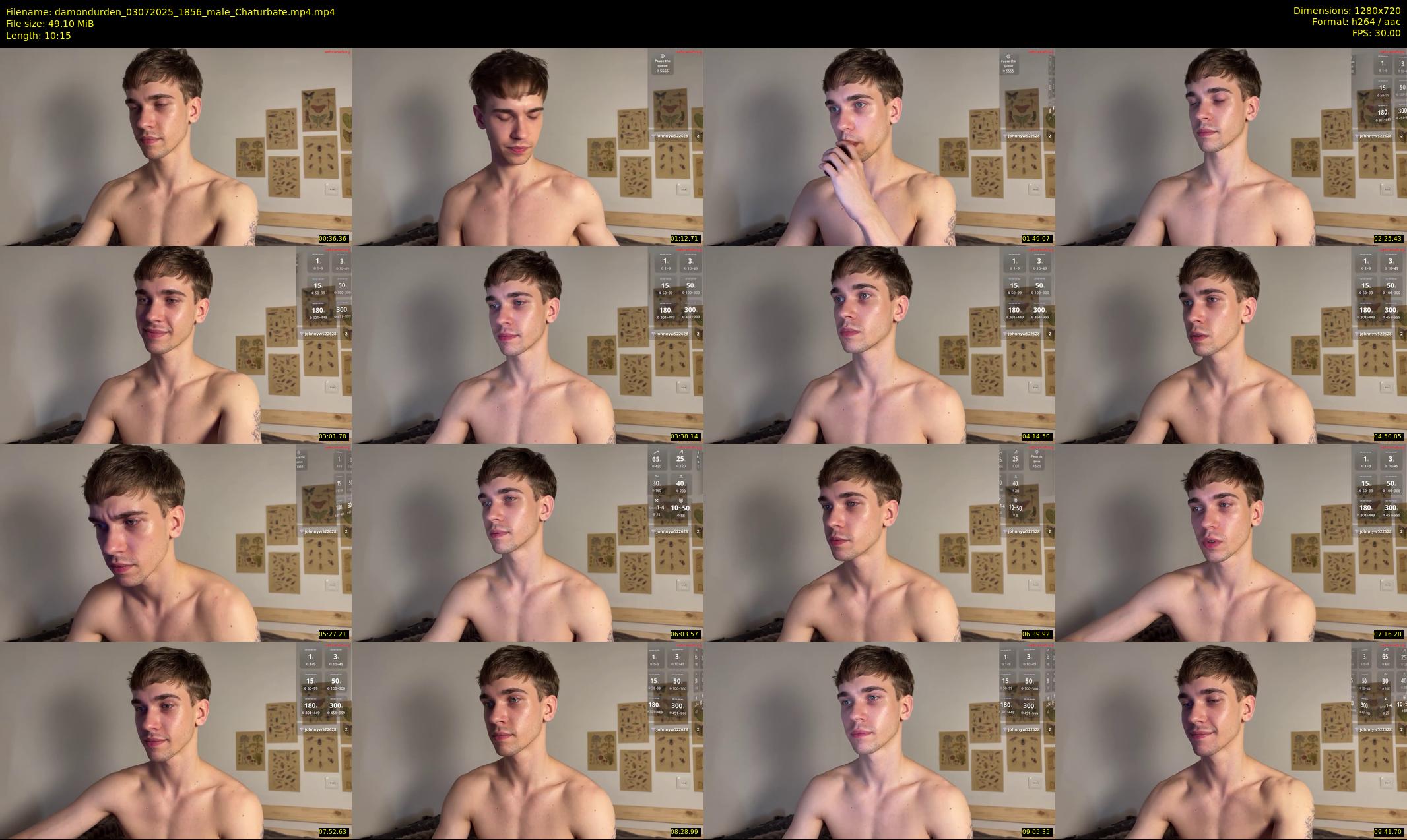 damondurden — 11 minute Chaturbate male cam show recording, 720p, Jul 3, 2025