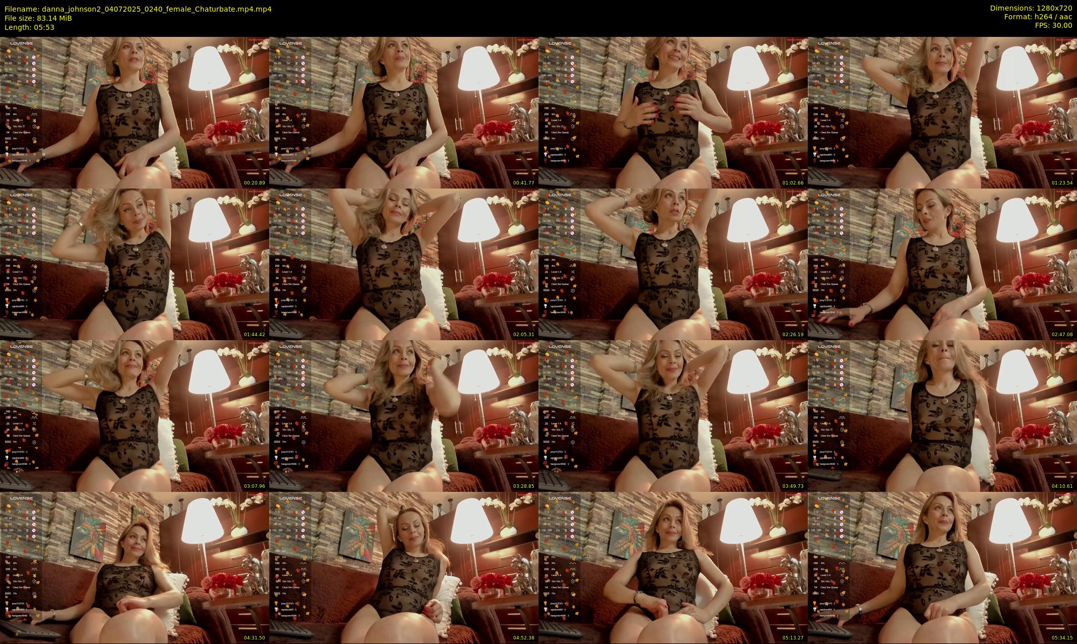 danna_johnson2 — 6 minute Chaturbate female cam show recording, 720p, Jul 4, 2025