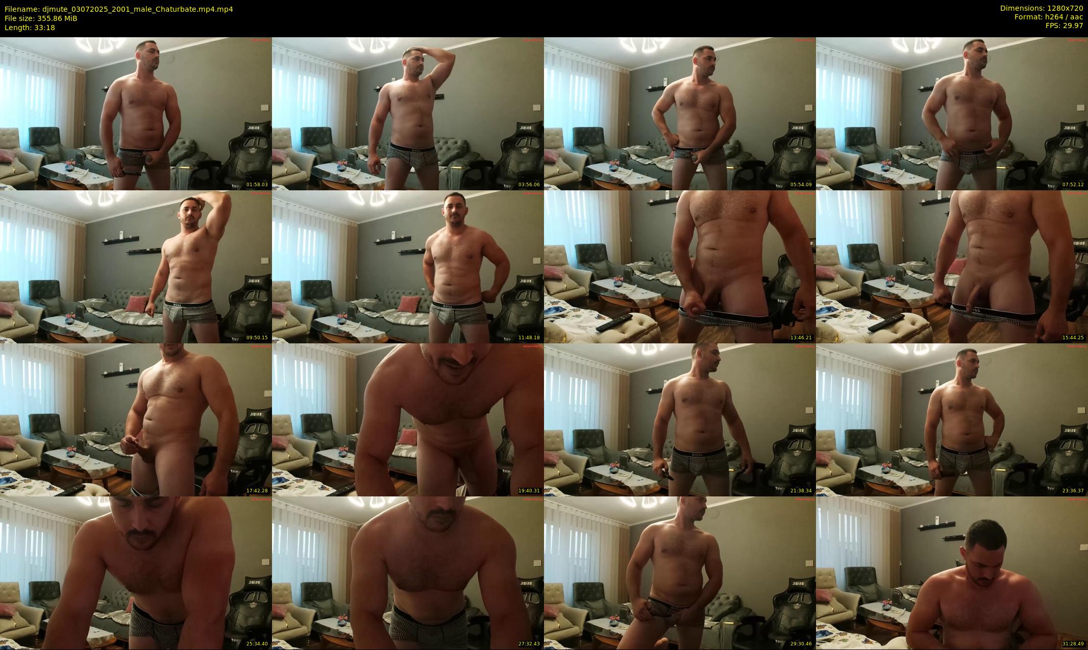 djmute — 34 minute Chaturbate male cam show recording, 720p, Jul 3, 2025