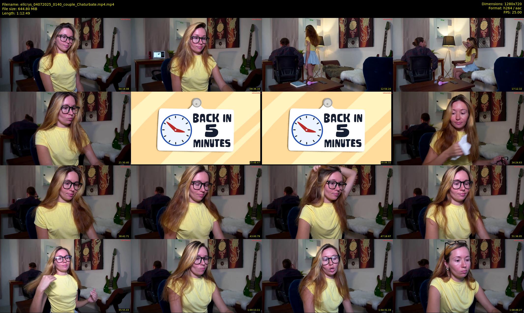 ellcrys — 73 minute Chaturbate couple cam show recording, 720p, Jul 4, 2025