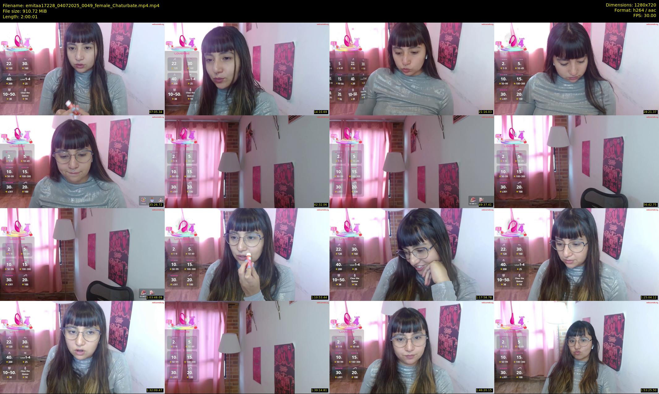 emitaa17228 — 121 minute Chaturbate female cam show recording, 720p, Jul 4, 2025