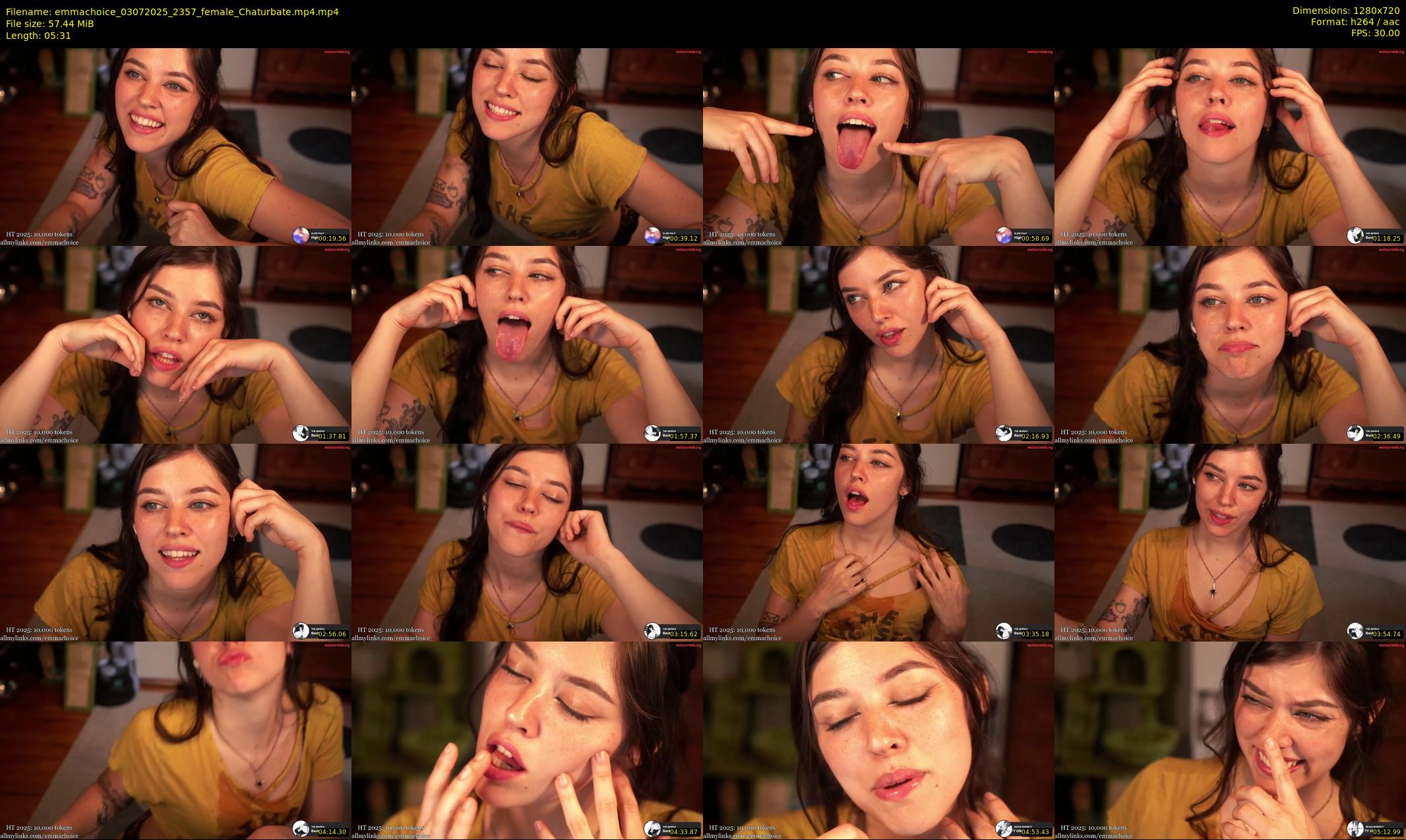 emmachoice — 6 minute Chaturbate female cam show recording, 720p, Jul 3, 2025